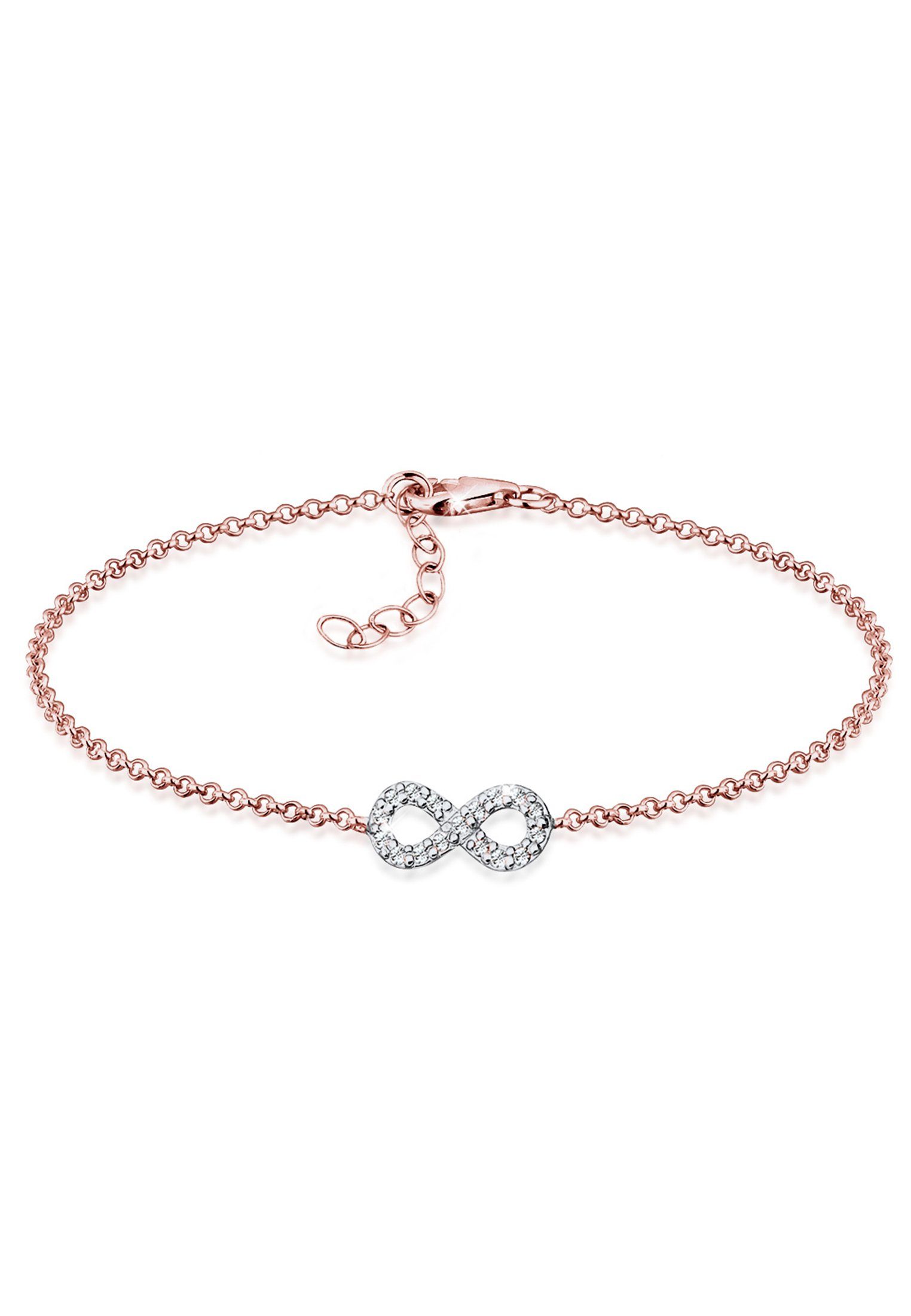 Elli Armband Infinity Bi-Color Kristalle Silber