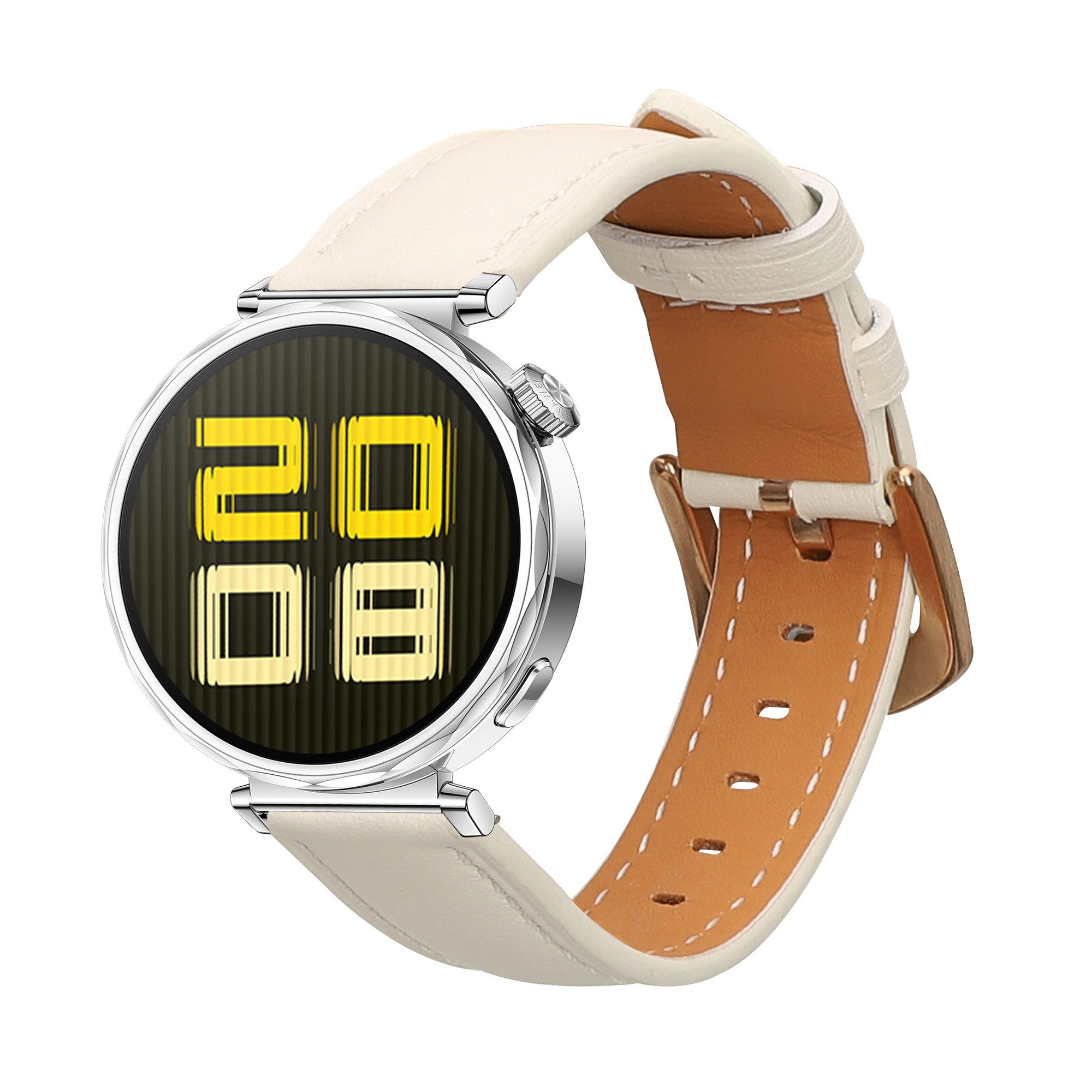 kwmobile Echtleder Armband für Huawei Watch GT5 41mm / GT5 Pro 42mm / Watch GT4 Smartwatch, 1-tlg., Ersatzarmband für Fitnesstracker - Wechselarmband Smartwatch
