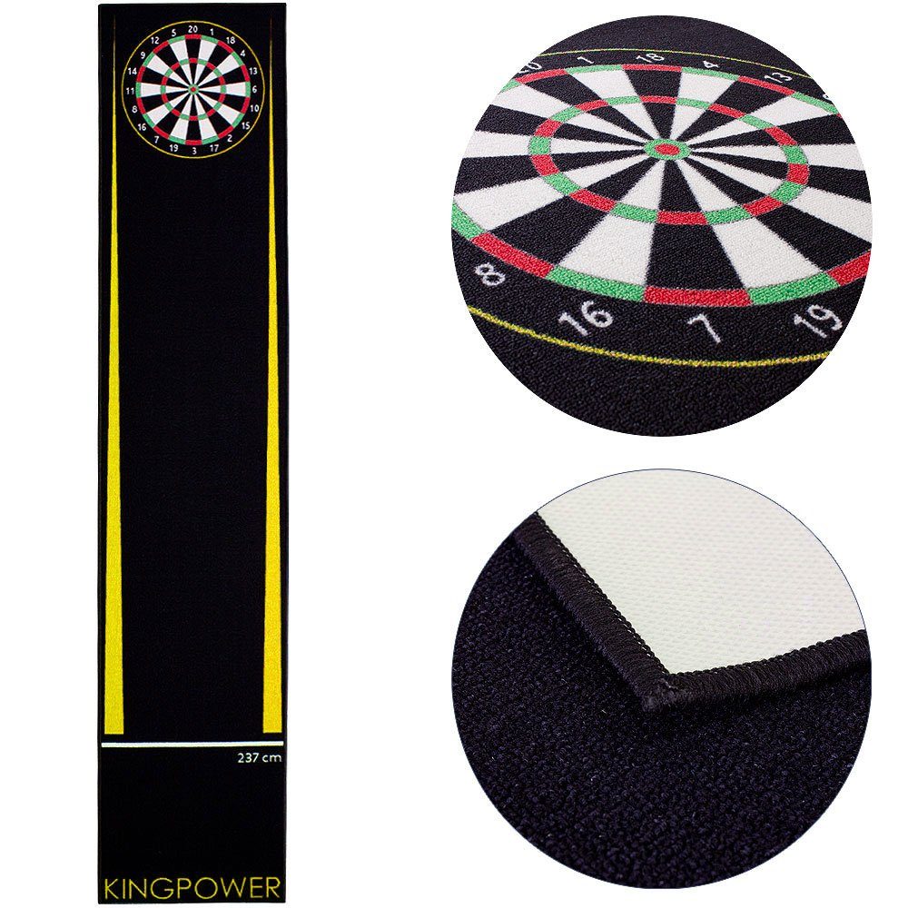 Dartmatte Darts Turnier Matte Dartteppich Dart Matte Dartmatte 290 x 60 cm Gelb