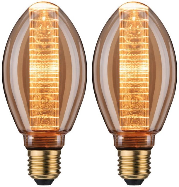 Paulmann »2er Pack 4W Inner Glow ring E27 goldlicht 1800K« LED-Leuchtmittel, E27, 2 Stück, Extra-Warmweiß-Otto