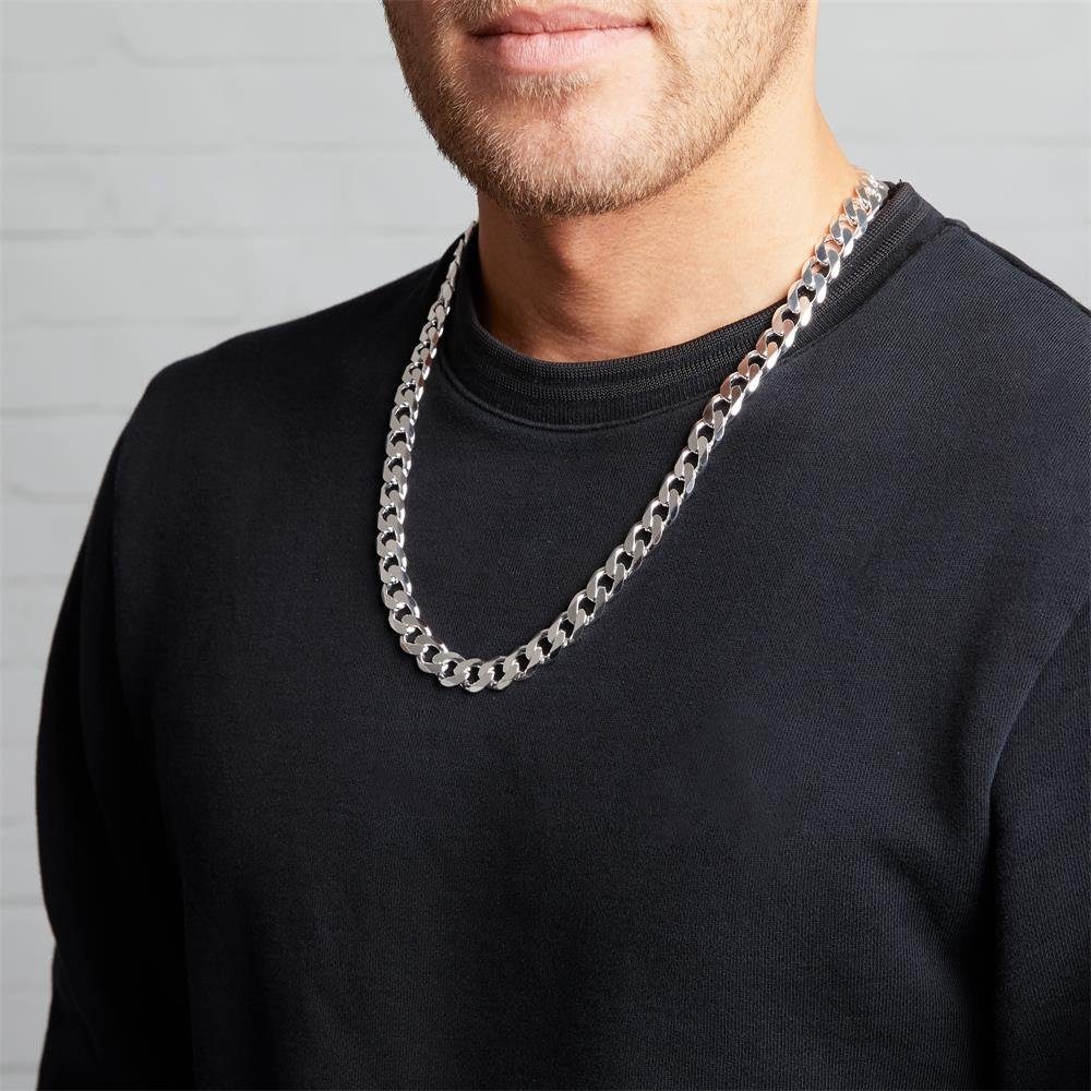 JEWLIX Panzerkette Massive 925 Silber Panzerkette 12mm PK0120 JEWLIX (45cm) günstig online kaufen