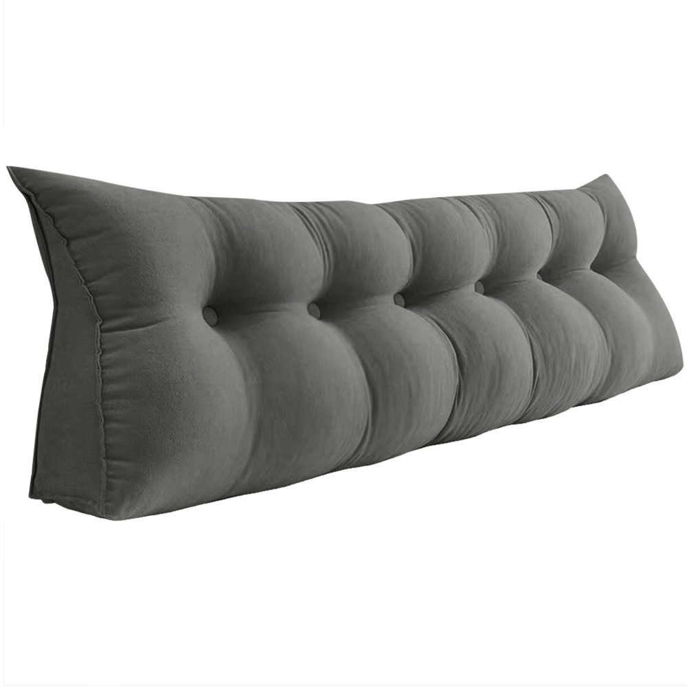 Rückenkissen Dreieckiges Lesekissen, Keilkissen mit Seitenfach