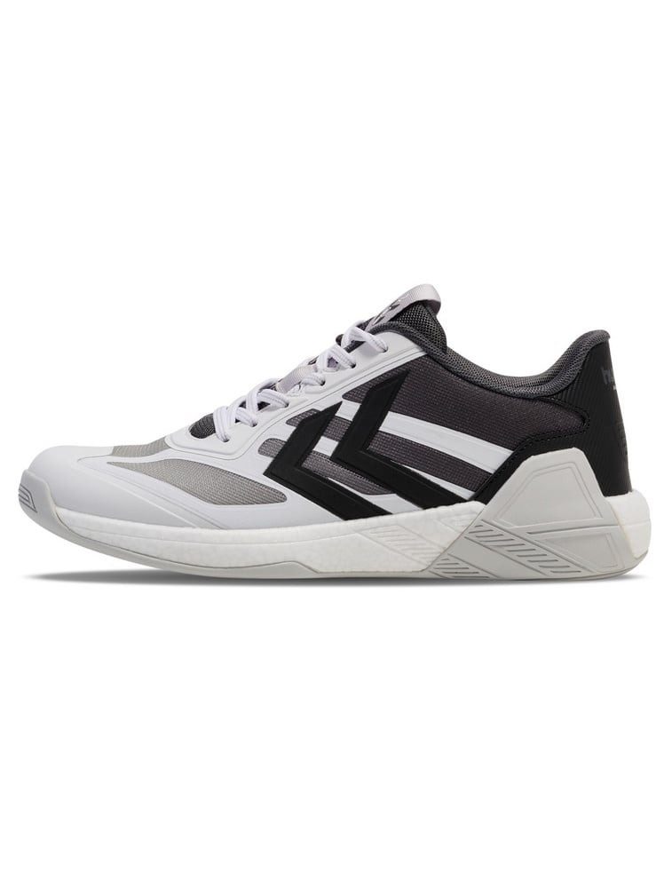 hummel Hallen-Indoorschuhe Algiz IV weiss/schwarz Herren Badmintonschuh