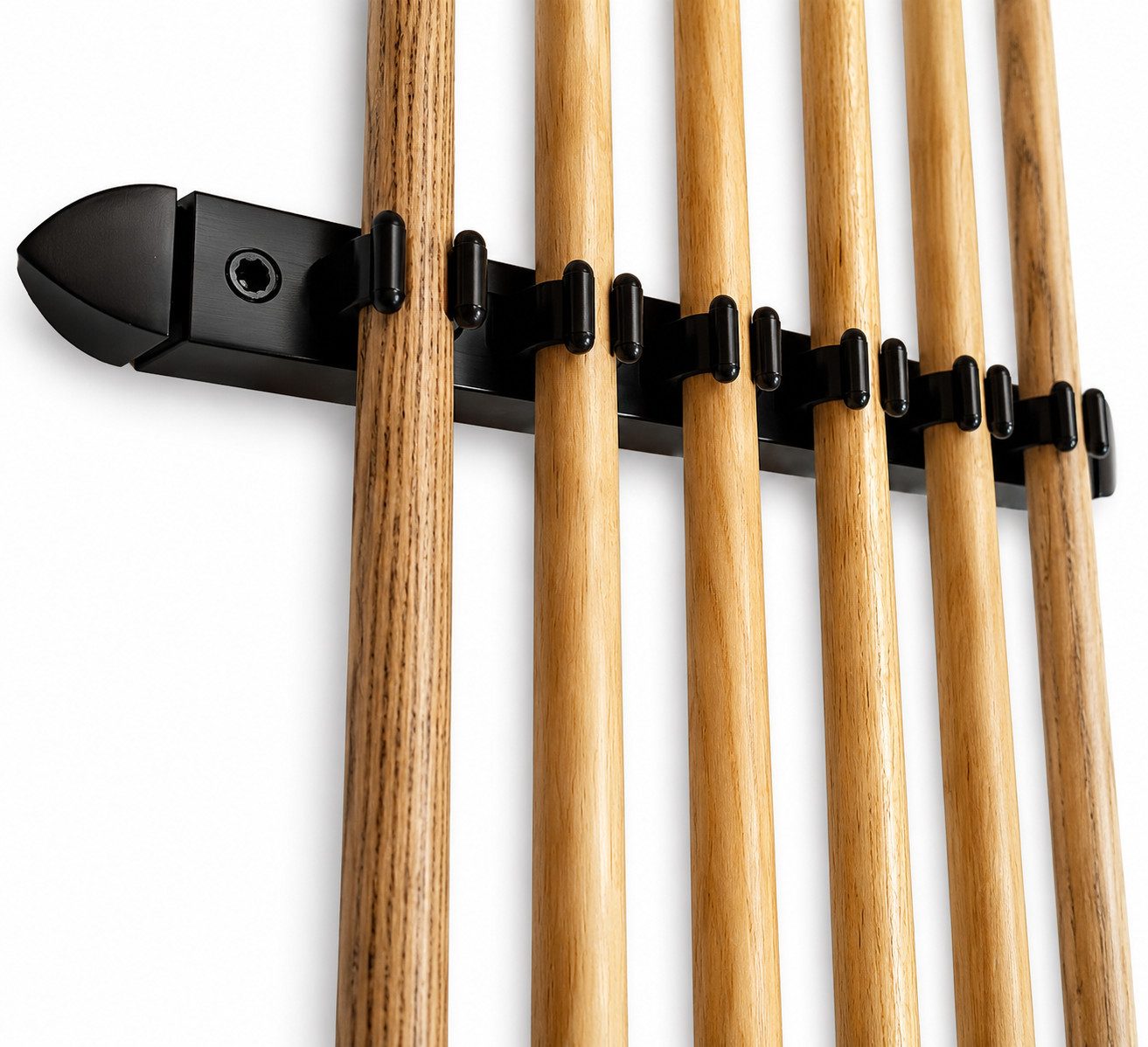 John West Billardqueue Billard Set - Wandhalterung + 4 Profi Billardqueues + 2 Brückenqueues, (1-tlg)