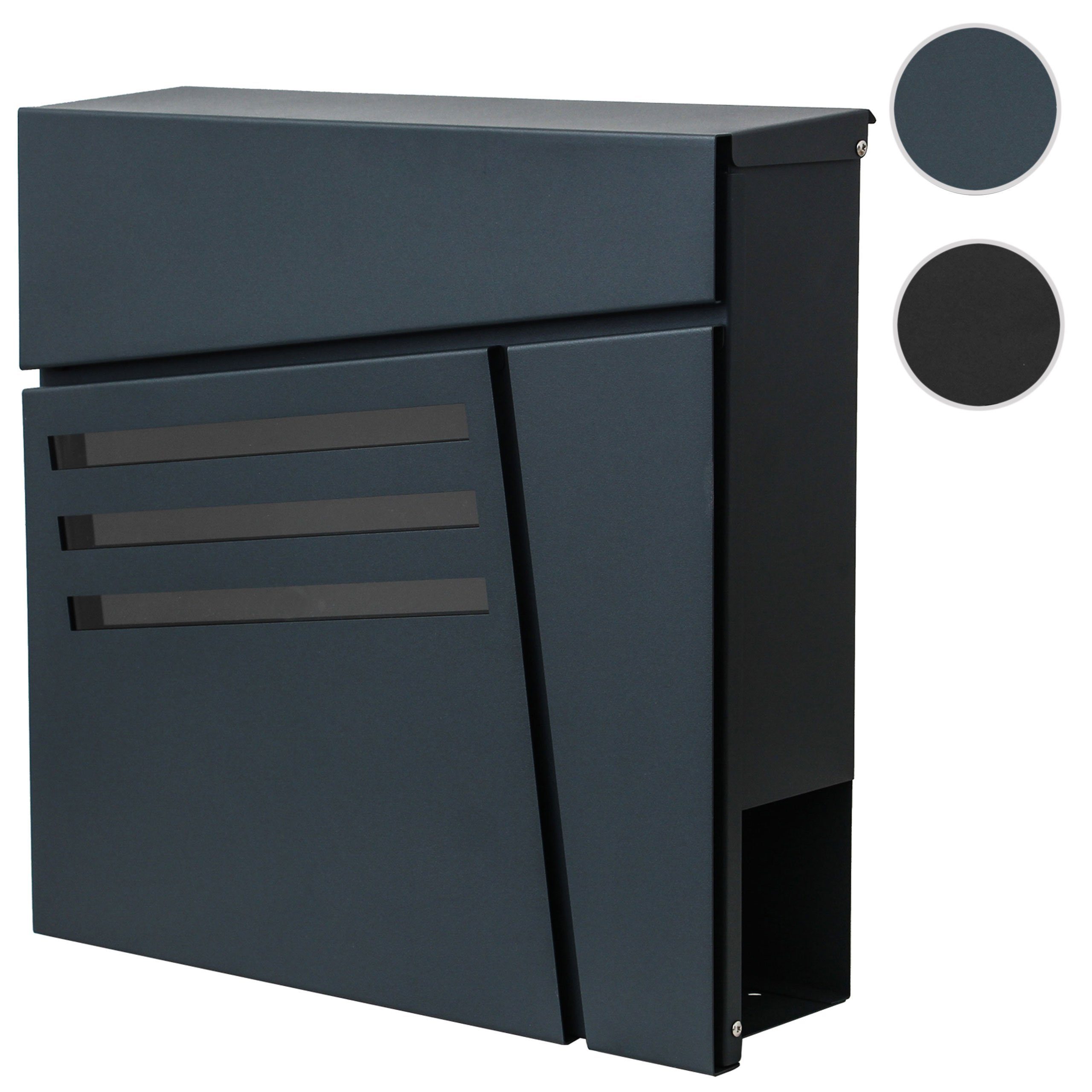 MCW Wandbriefkasten MCW-B28, Zylinderschloss, Inkl. 2 Schlüsseln und Montagematerial