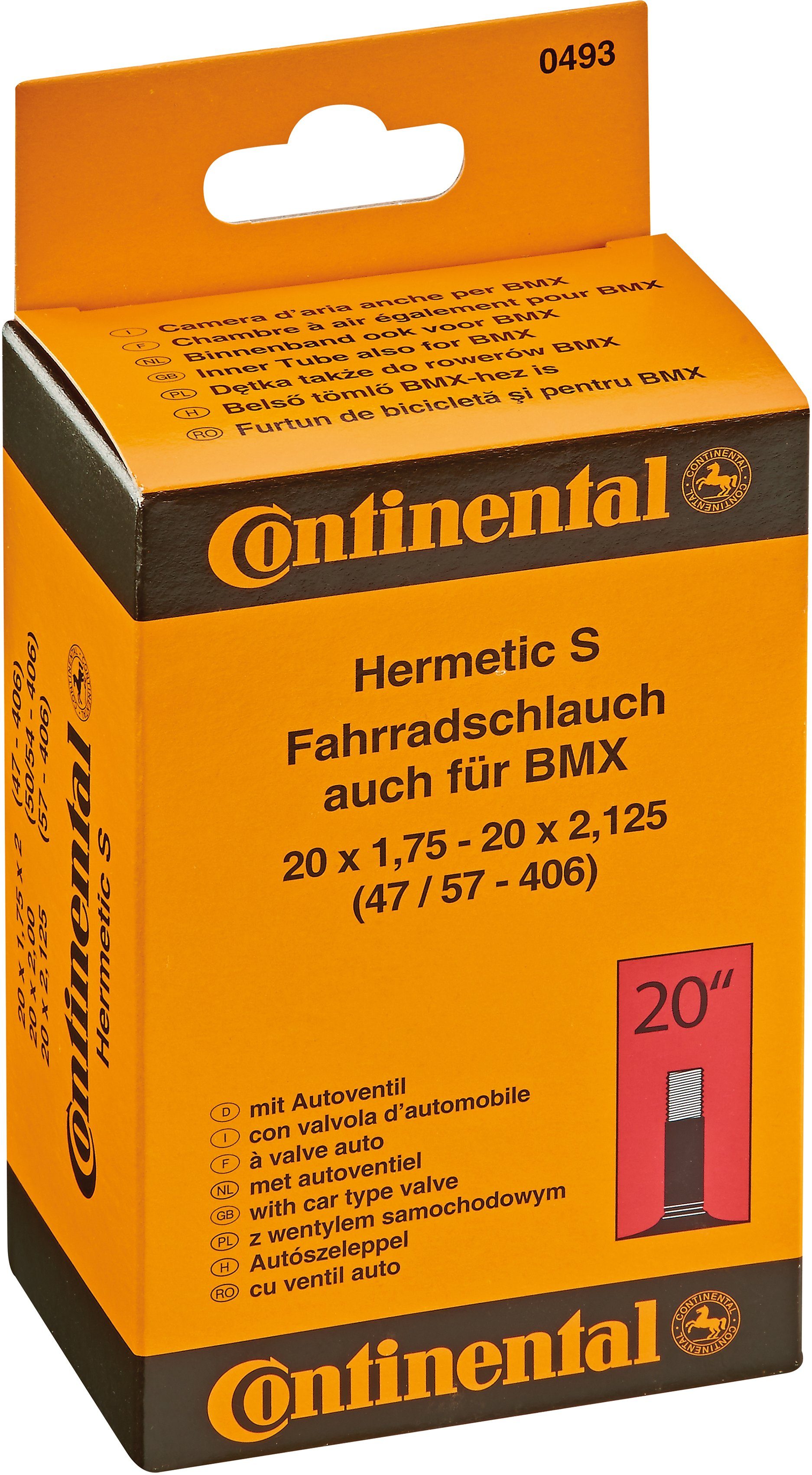 20 Prophete Fahrradschlauch, cm) Continental Fahrradschlauch (50,80 Zoll