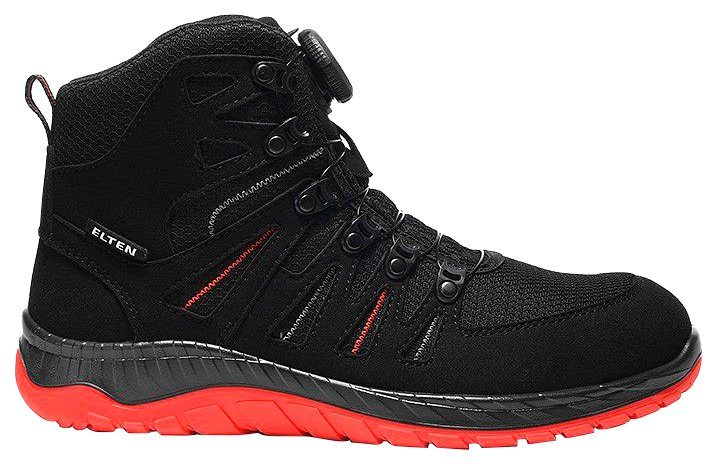 MADDOX Sicherheitsstiefel Elten black-red ESD Mid S3 BOA®