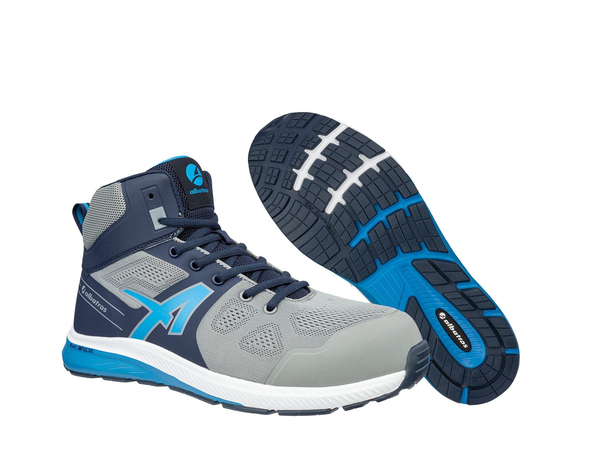 Albatros ALBATROS VORTEX IMPULSE MID Sicherheitsschuh S1PS ESD Sicherheitsschuh Hitzebeständige Laufsohle