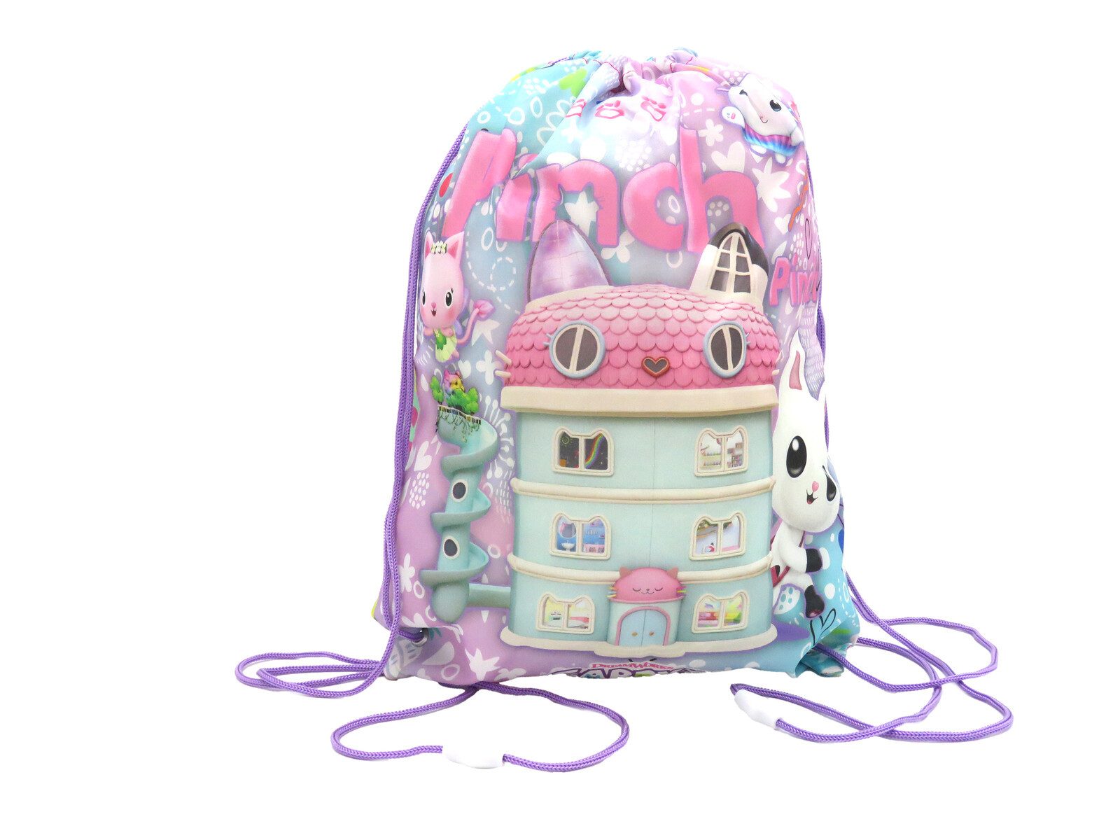 Gabby's Dollhouse Turnbeutel 40 × 31 cm Sportbeutel Kinder mit Kordelzug (1-tlg)