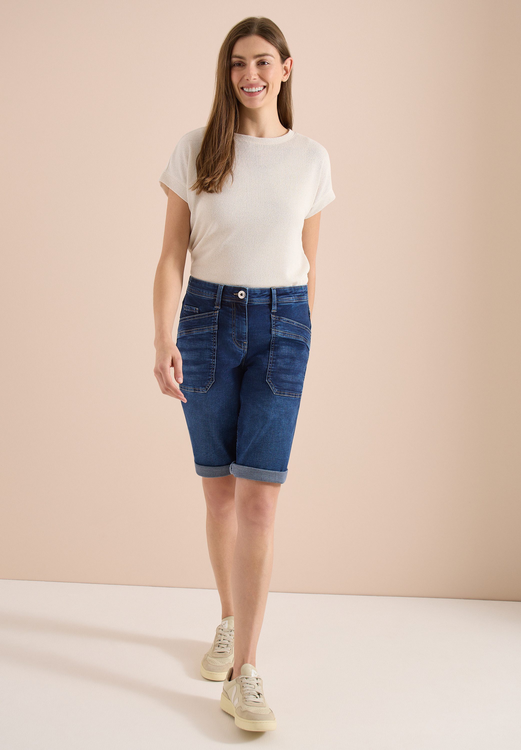 CECIL Loose-fit-Jeans mit Wide Legs