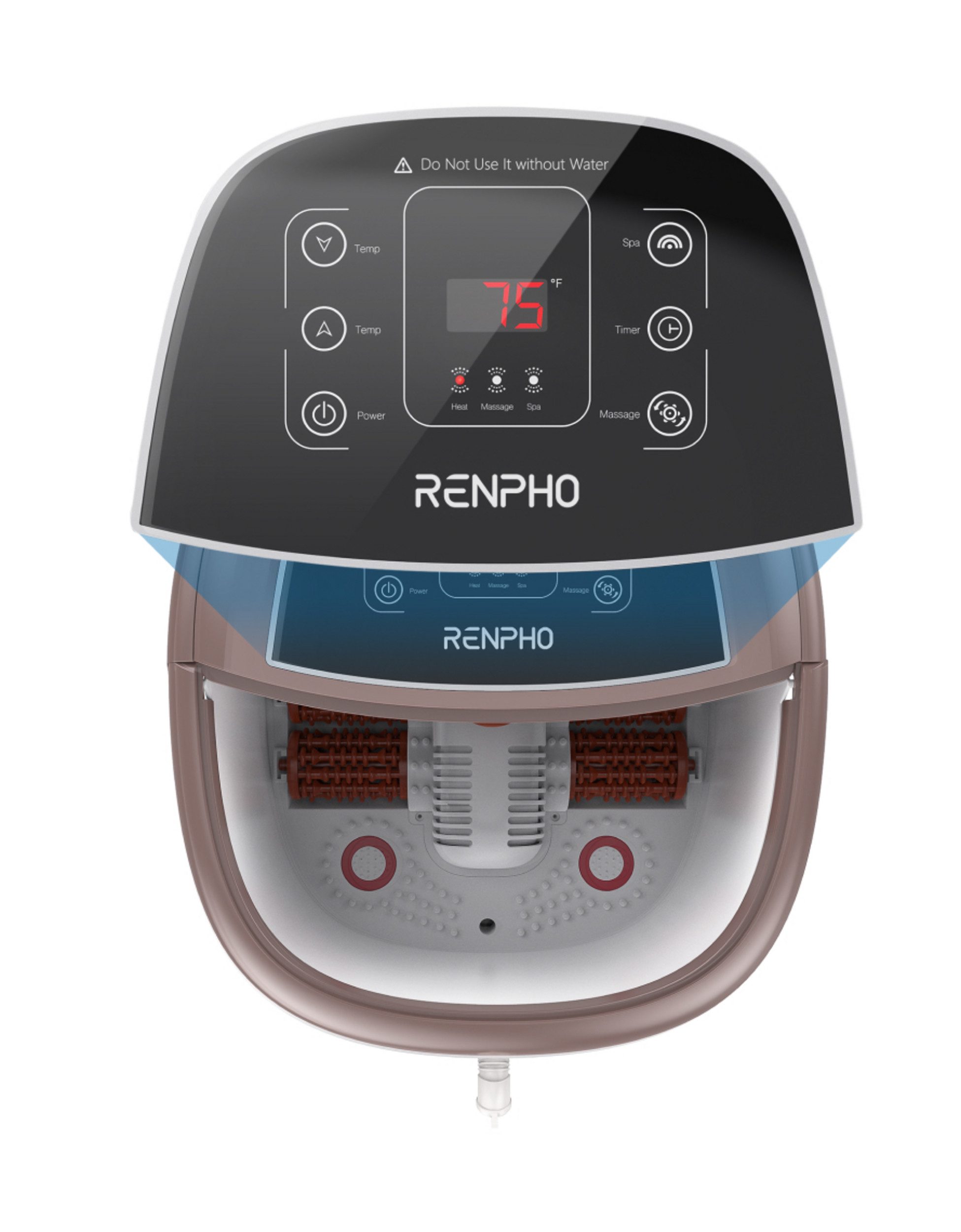 RENPHO Fußmassagegerät Renpho Foot Spa Bath Massager Pro