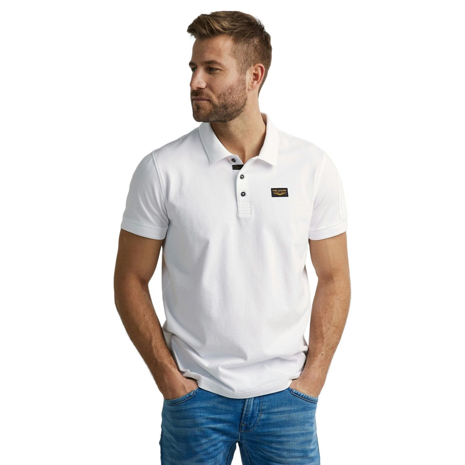 PME LEGEND Poloshirt SHORT SLEEVE POLO AMERICAN CLASSIC (1-tlg) mit Stretch