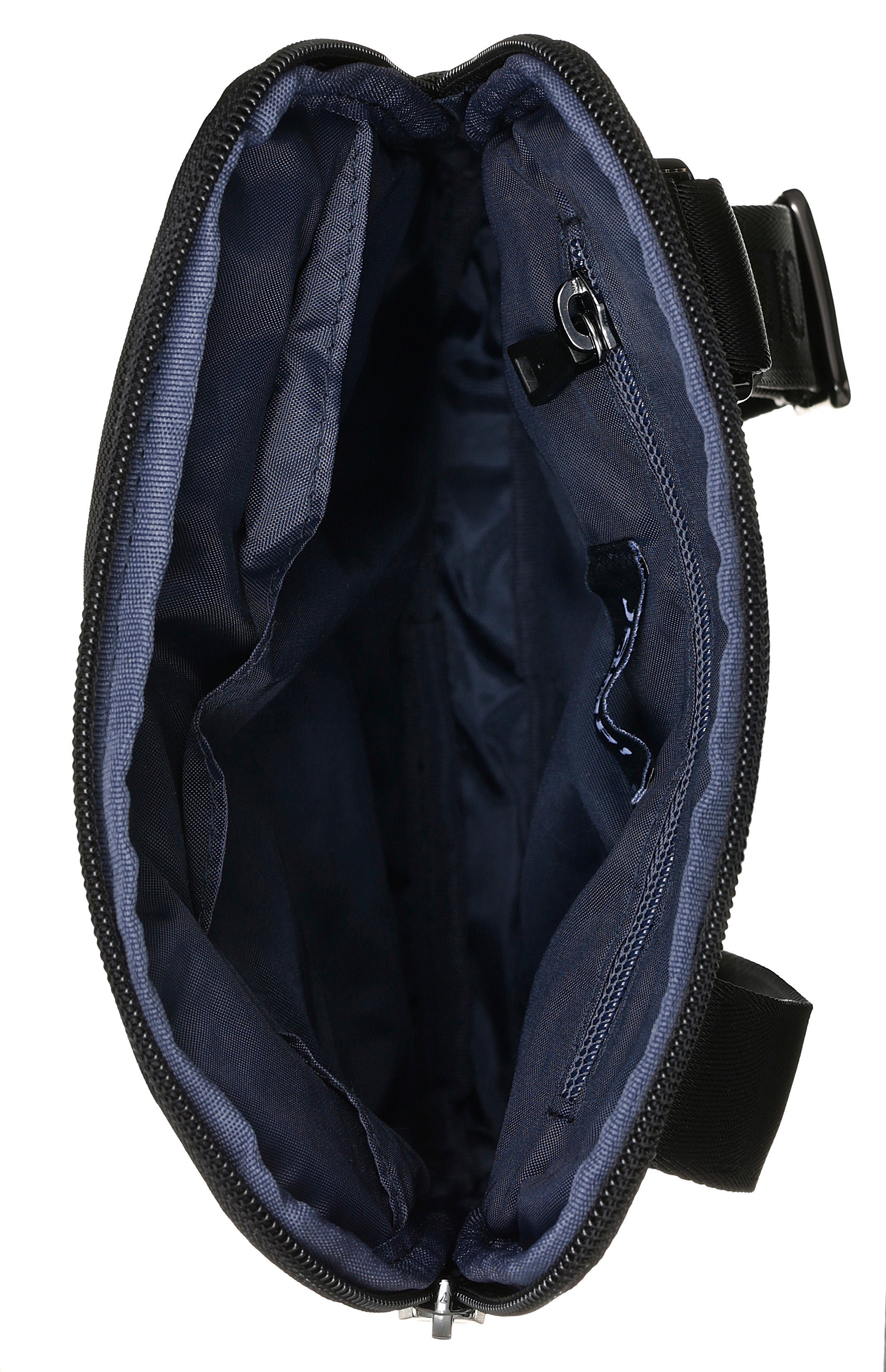 Umhängetasche xsvz, schwarz shoulderbag modica schöner mit liam Jeans Joop Logo Stickerei