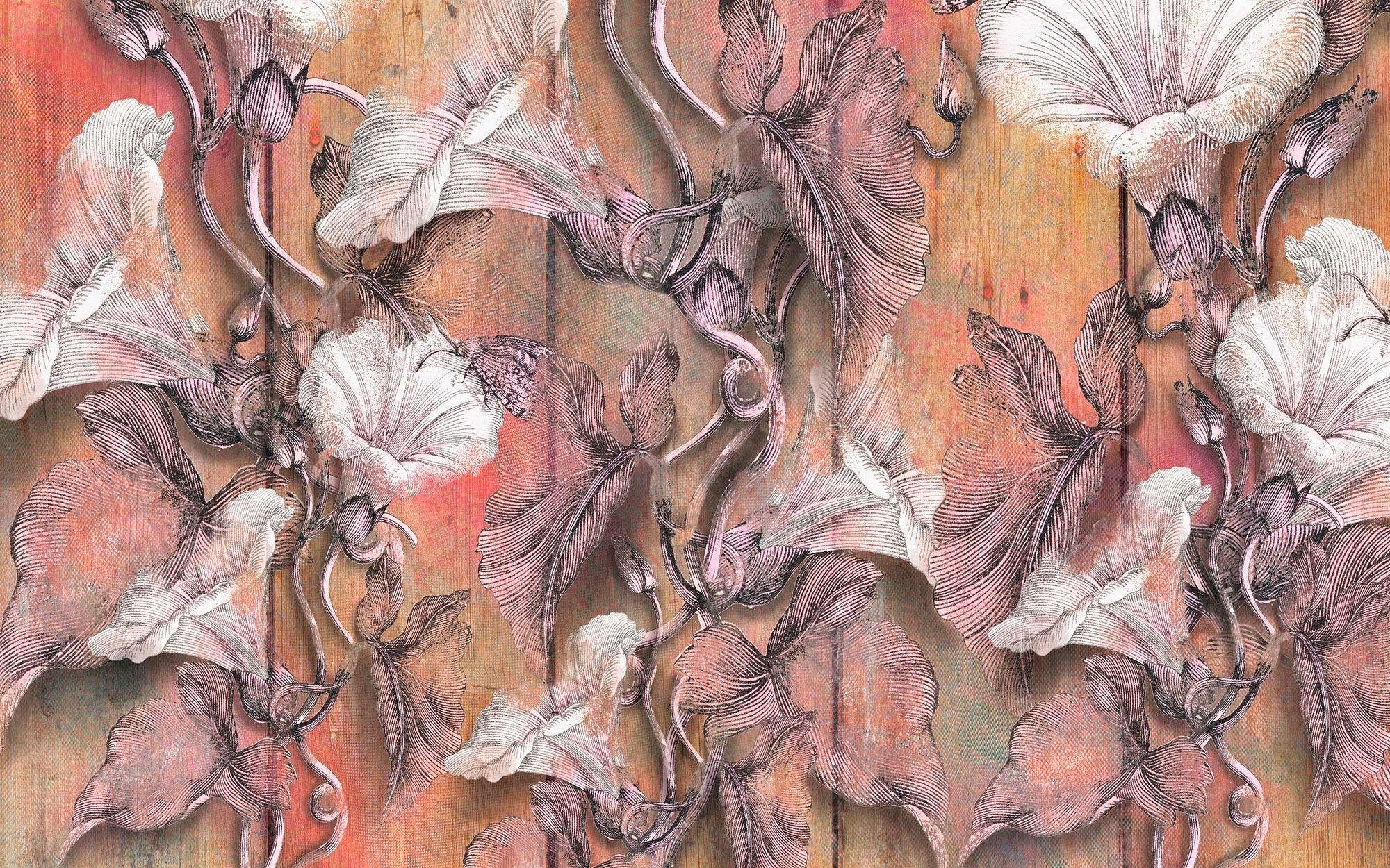 Komar Vliestapete Digitaldruck Vlies - Bloomin - Größe 400 x 250 cm, glatt, bedruckt, (1 St), Wohnzimmer, Schlafzimmer