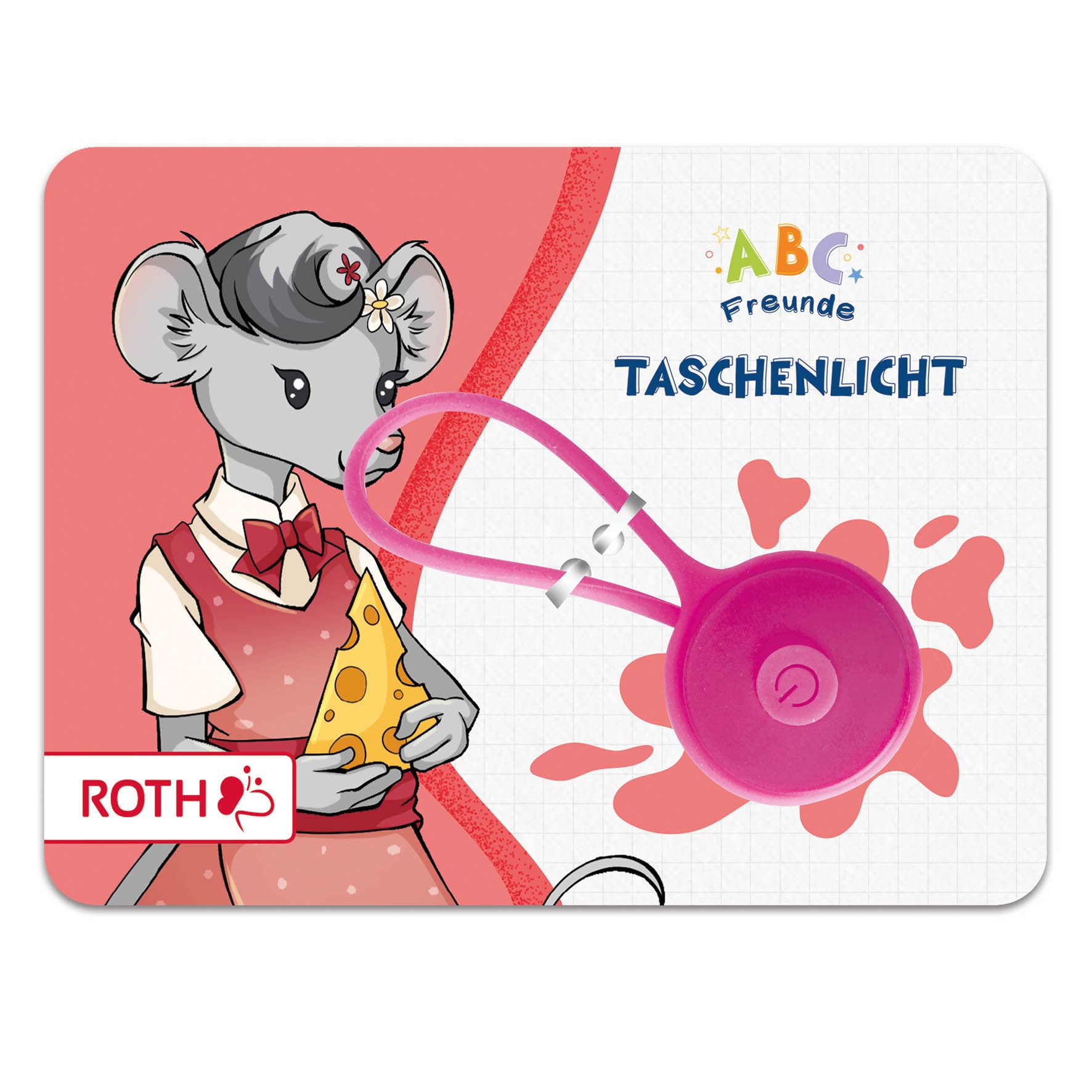 Roth Schultüte Taschenlicht "ABC Freunde" Maus Matilda, Verschluss