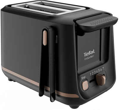 Tefal Toaster TT5338 Includeo, für 2 Scheiben, 850 W, Magnetzange, 7 Bräunungsstufen, Krümelschublade, Anhebevorrichtung
