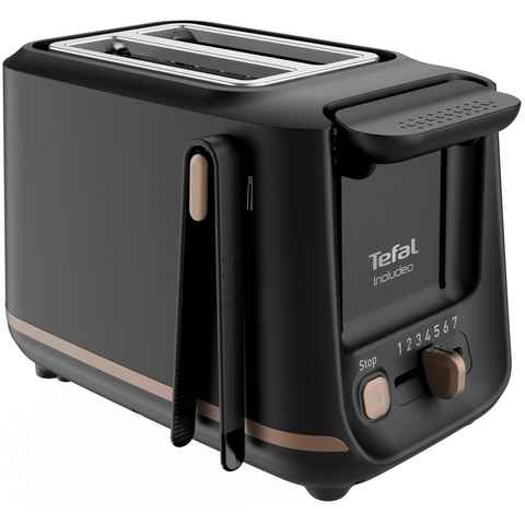 Tefal Toaster TT5338 Includeo, für 2 Scheiben, 850 W, Magnetzange, 7 Bräunungsstufen, Krümelschublade, Anhebevorrichtung