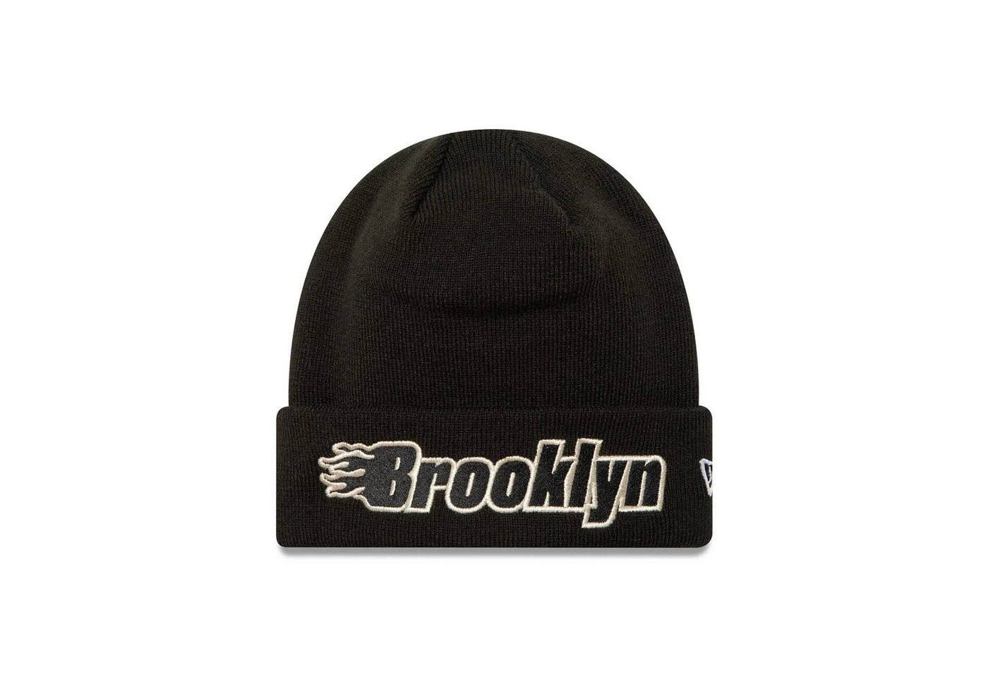 New Era Strickmütze Mütze New Era NBA Metallic Brooklyn Nets doppelt gelegter Umschlag