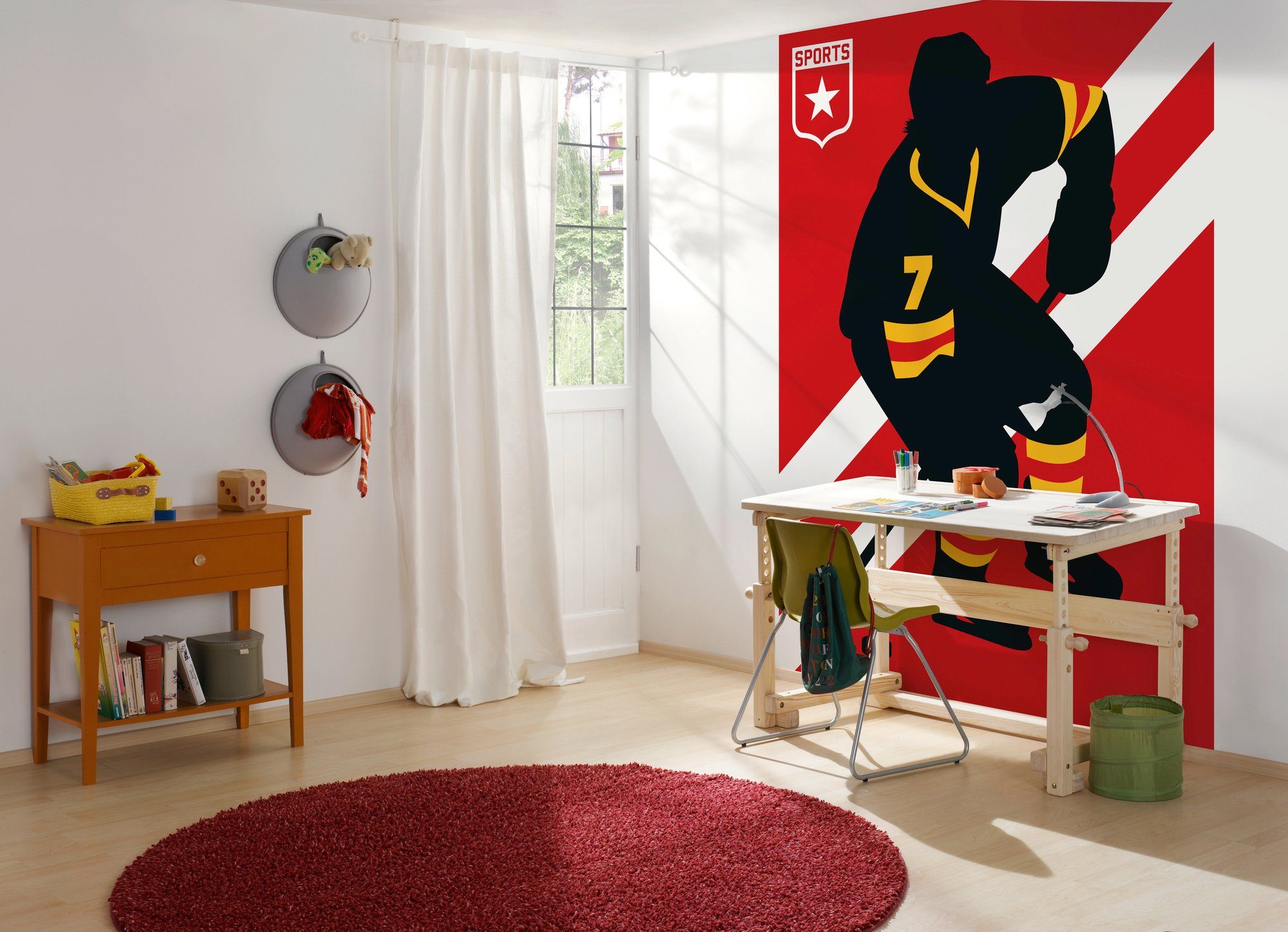 2 IceHockey, St), walls Fototapete ARTist Schräge Vlies, living (Set, Wand,