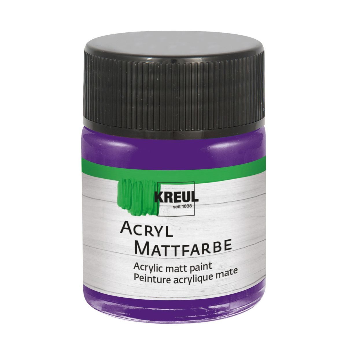 C. KREUL Acrylfarbe KREUL Acryl Mattfarbe violett 50ml Glas