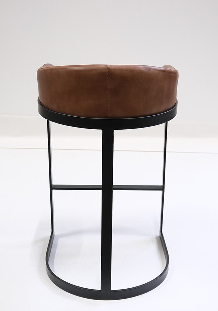 Trademark Living Barhocker Barhocker Odense aus Büffelleder - Braun