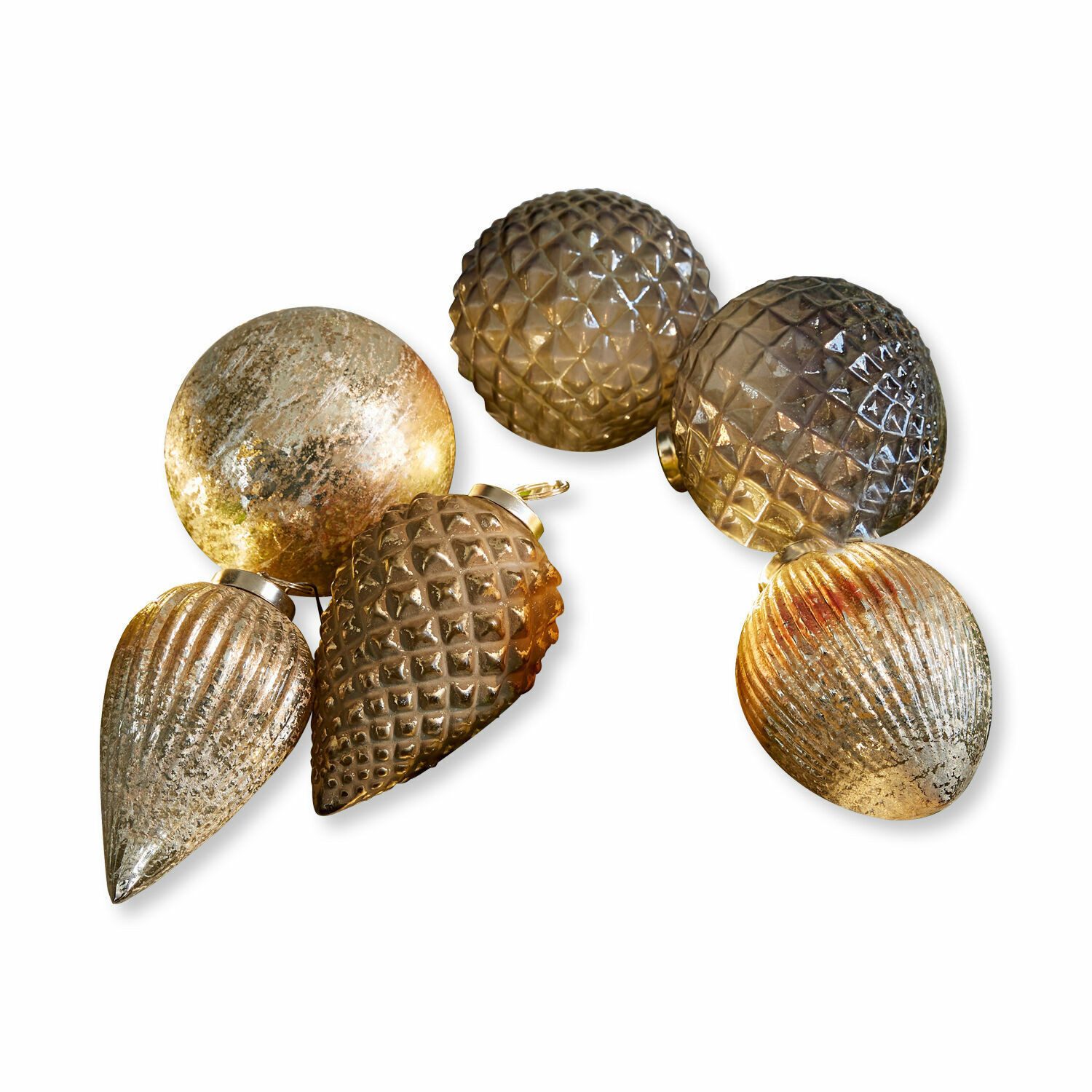 Mirabeau Christbaumschmuck Weihnachtsschmuck 6er Set Layounne, Weihnachtsanhänger