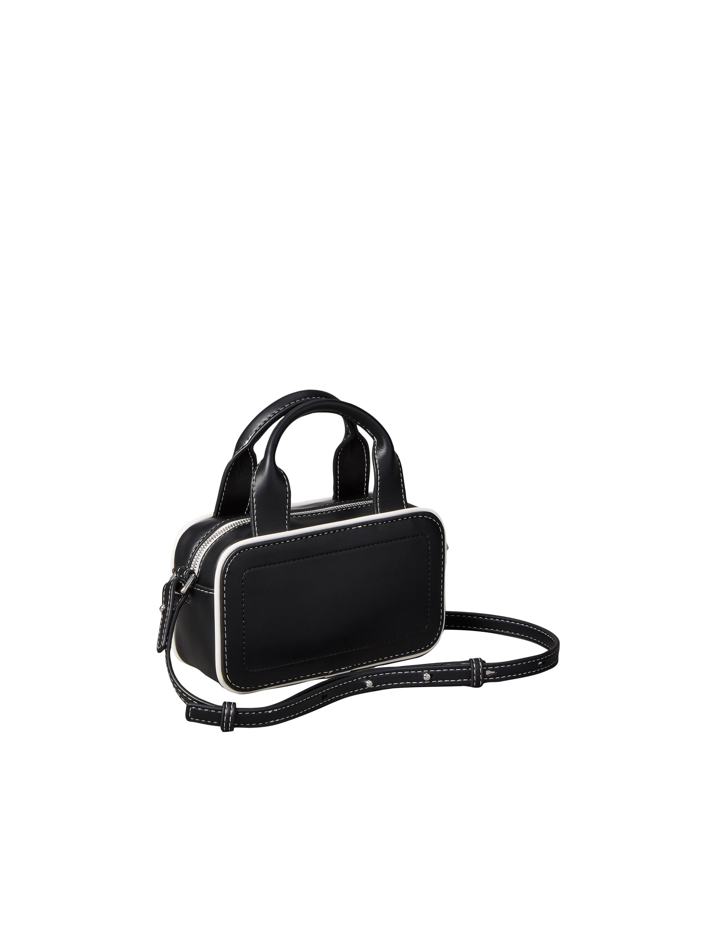 Calvin Klein Mini Bag CONTRAST CK MINI BAULETTO BAG, Mini Bag, Umhängetasche, Schultertasche im Kontrast-Look