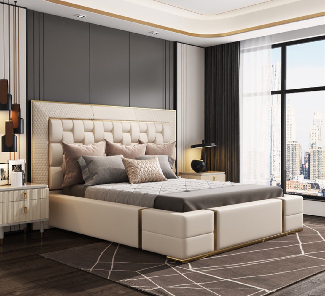 Bett Bett Schlafzimmer Europe (Bett), Polster Made Luxus Doppel Luxus Design Neu Möbel In JVmoebel Betten