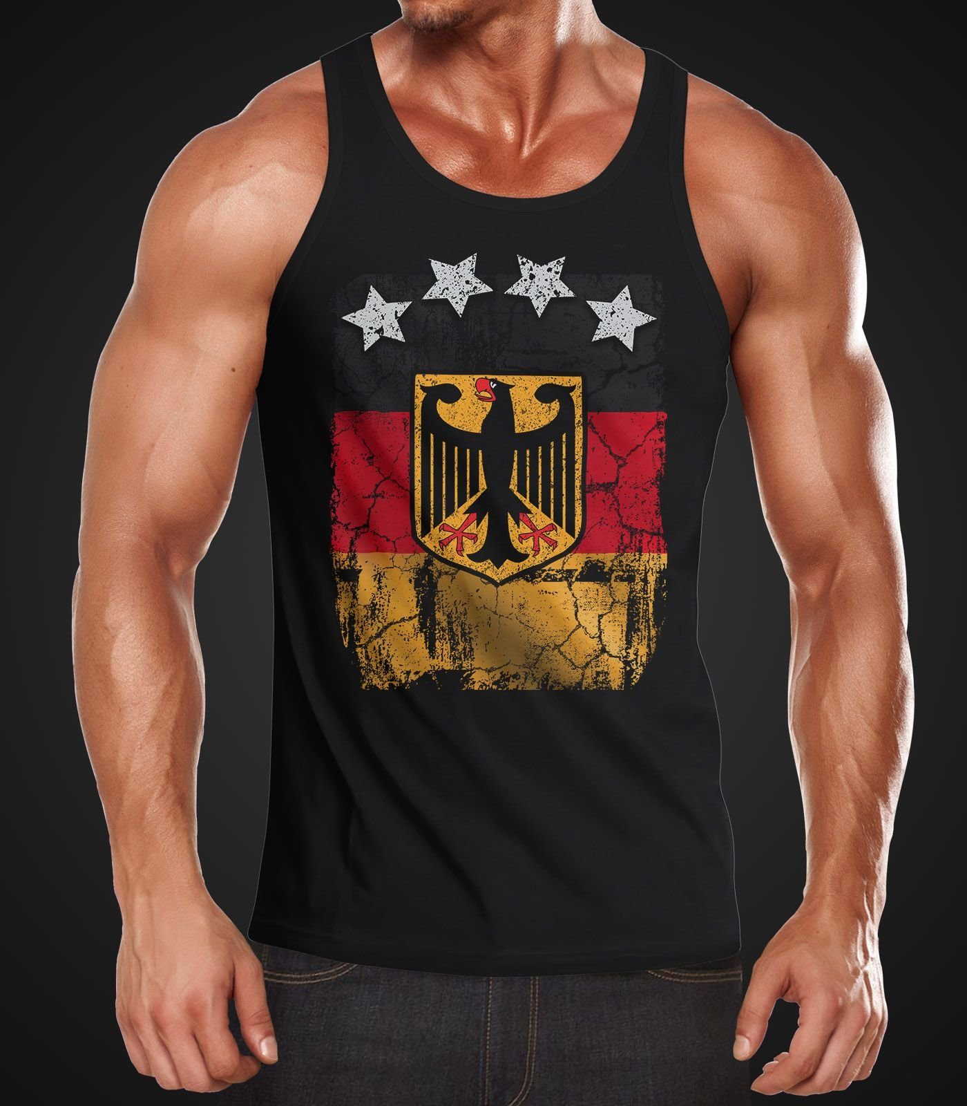 MoonWorks Tanktop Cooles Herren Tank-Top Fußball günstig online kaufen