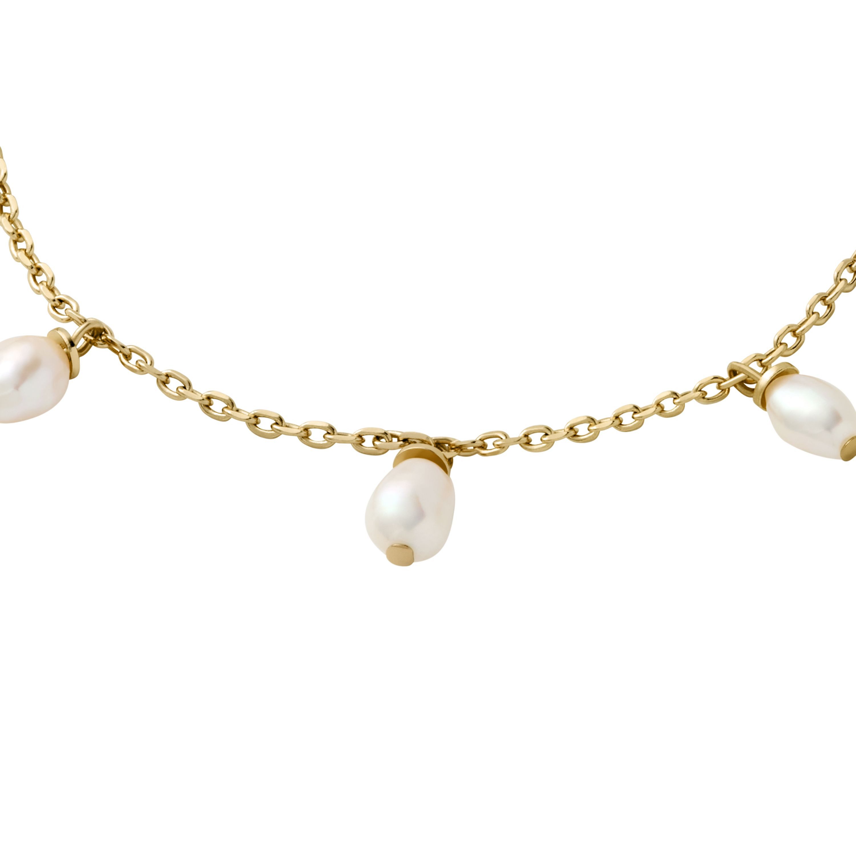 Emporio Armani Armband Schmuck Geschenk Metall Armkette, mit Süßwasserzuchtperle