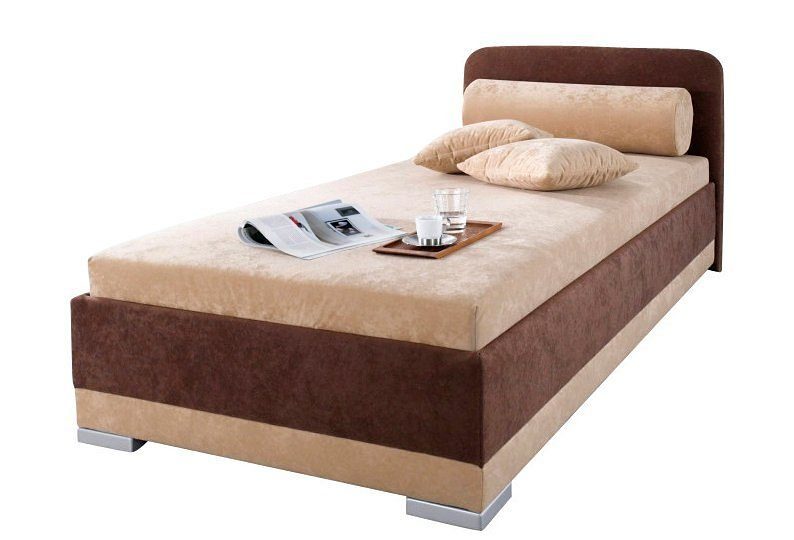Maintal Polsterbett LAGO mit Matratze & Bettkasten, Bezug: Microvelours (Liegehöhe: 42cm), in verschiedenen Größen und Farben erhältlich