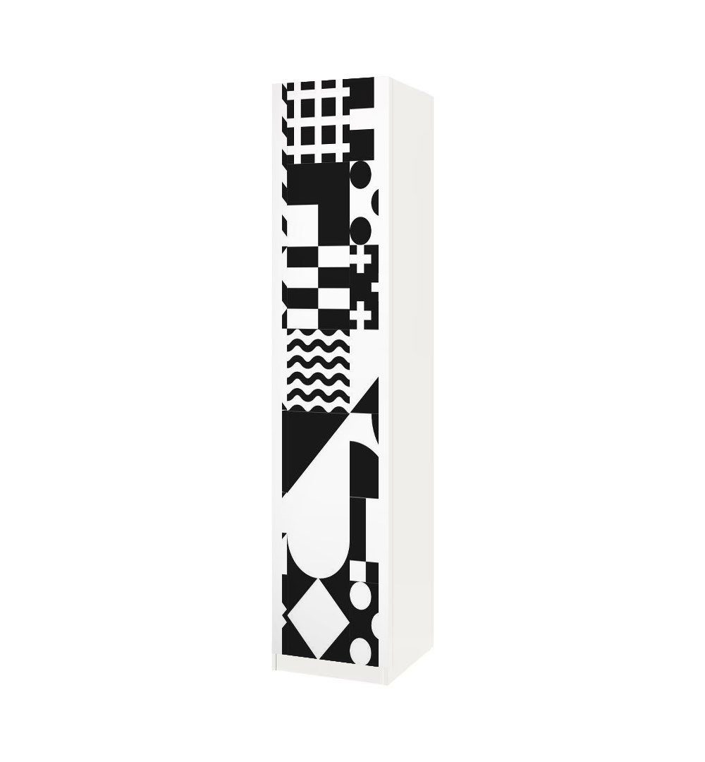 MyMaxxi Möbelfolie Schrankaufkleber Pax Geometrische Formen Klebefolie Möbelfolie Folie, (Geometrische Formen, 1St.}, Ein Наклейка je Schranktür), Selbstklebend