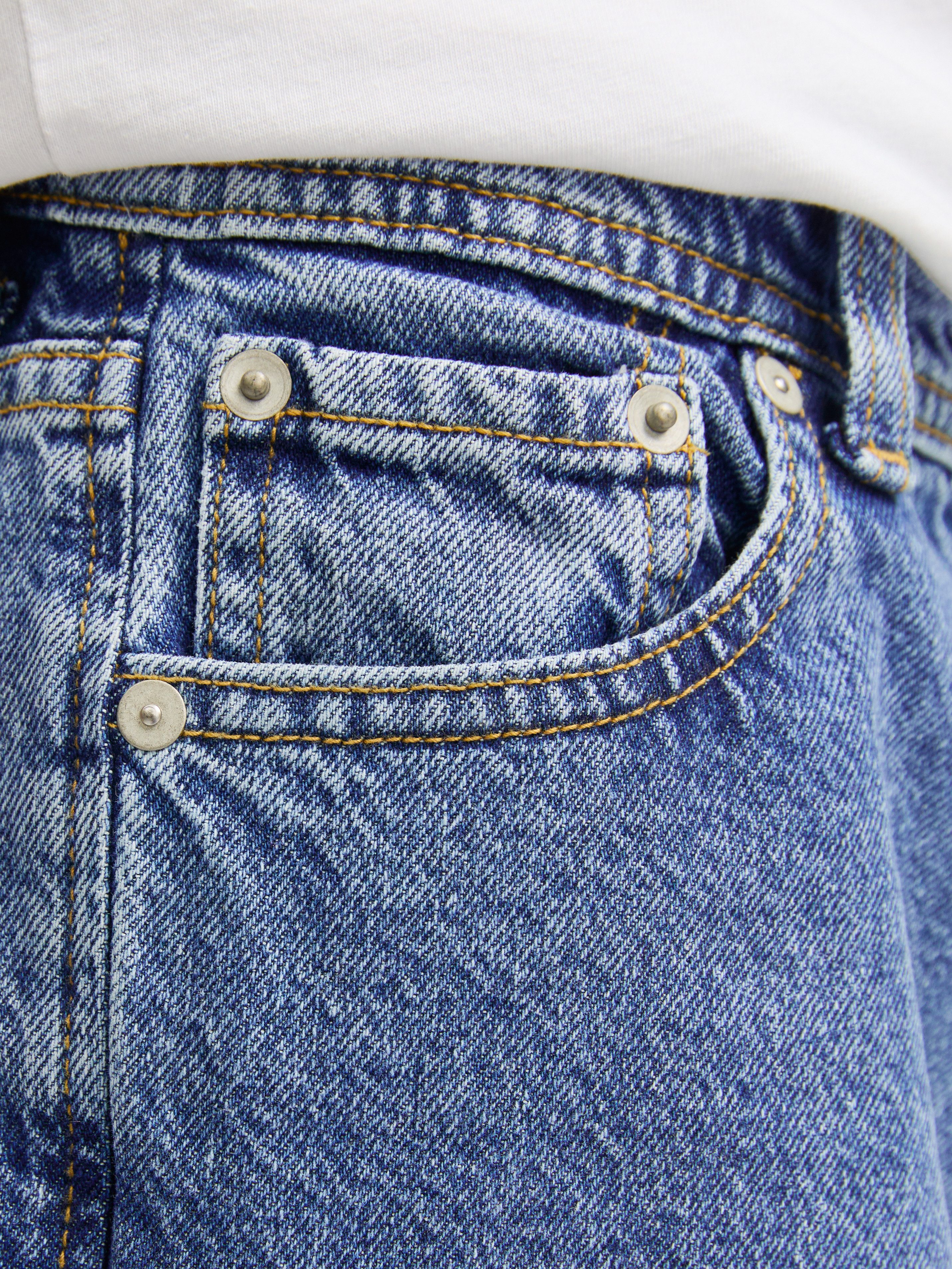 Jack & Jones Junior Relax-fit-Jeans JJICHRIS mit Abriebeffekten und hohem Tragekomfort Abriebeffekte, modisch, relaxed fit, Denim