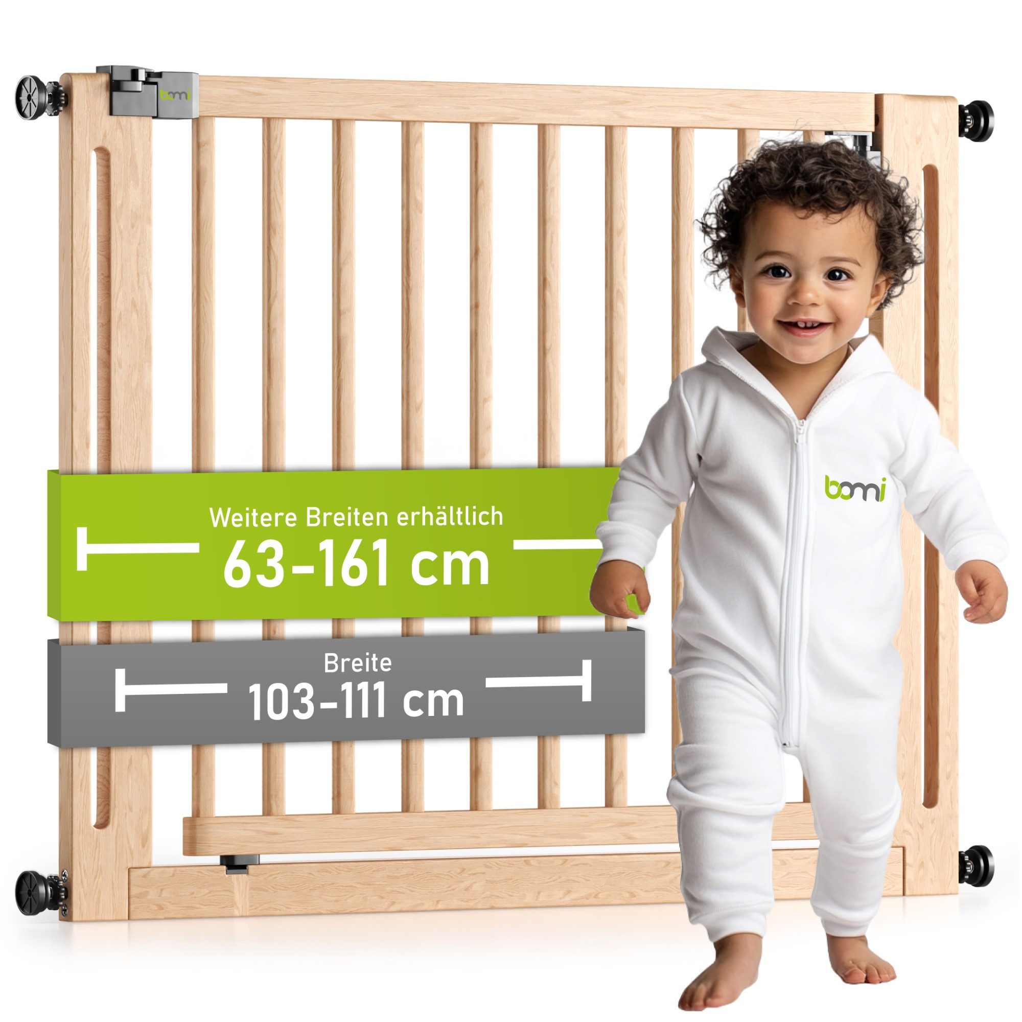 BOMI Türschutzgitter Kinderschutzgitter Miko 63-161 cm, günstig online kaufen