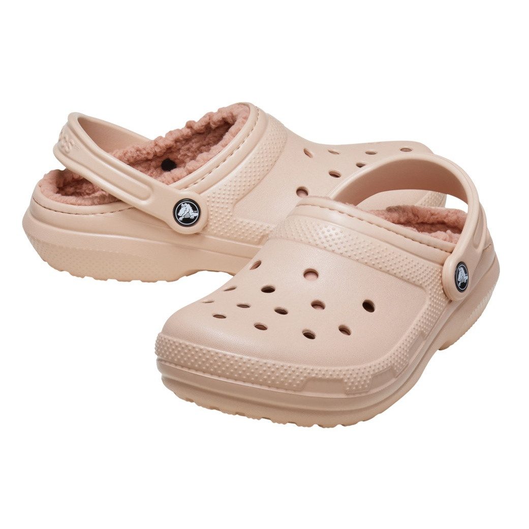 Crocs Sandale Classic Lined Clog (mit Innenfutter) caramelpink - 1 Paar Badeschuh