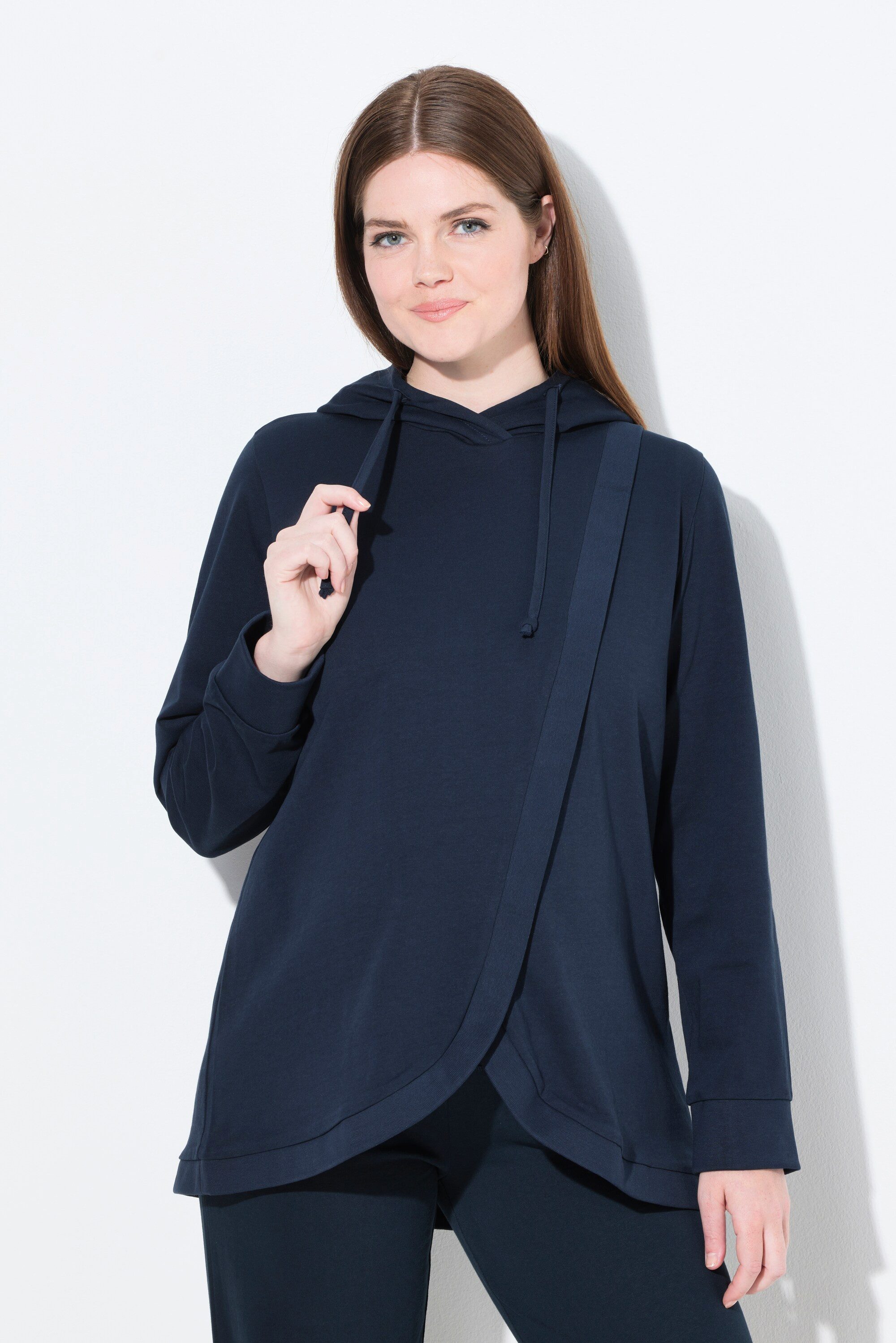 Ulla Popken Sweatshirt Bellieva Hoodie Still-Funktion Kapuze Schwangerschaft