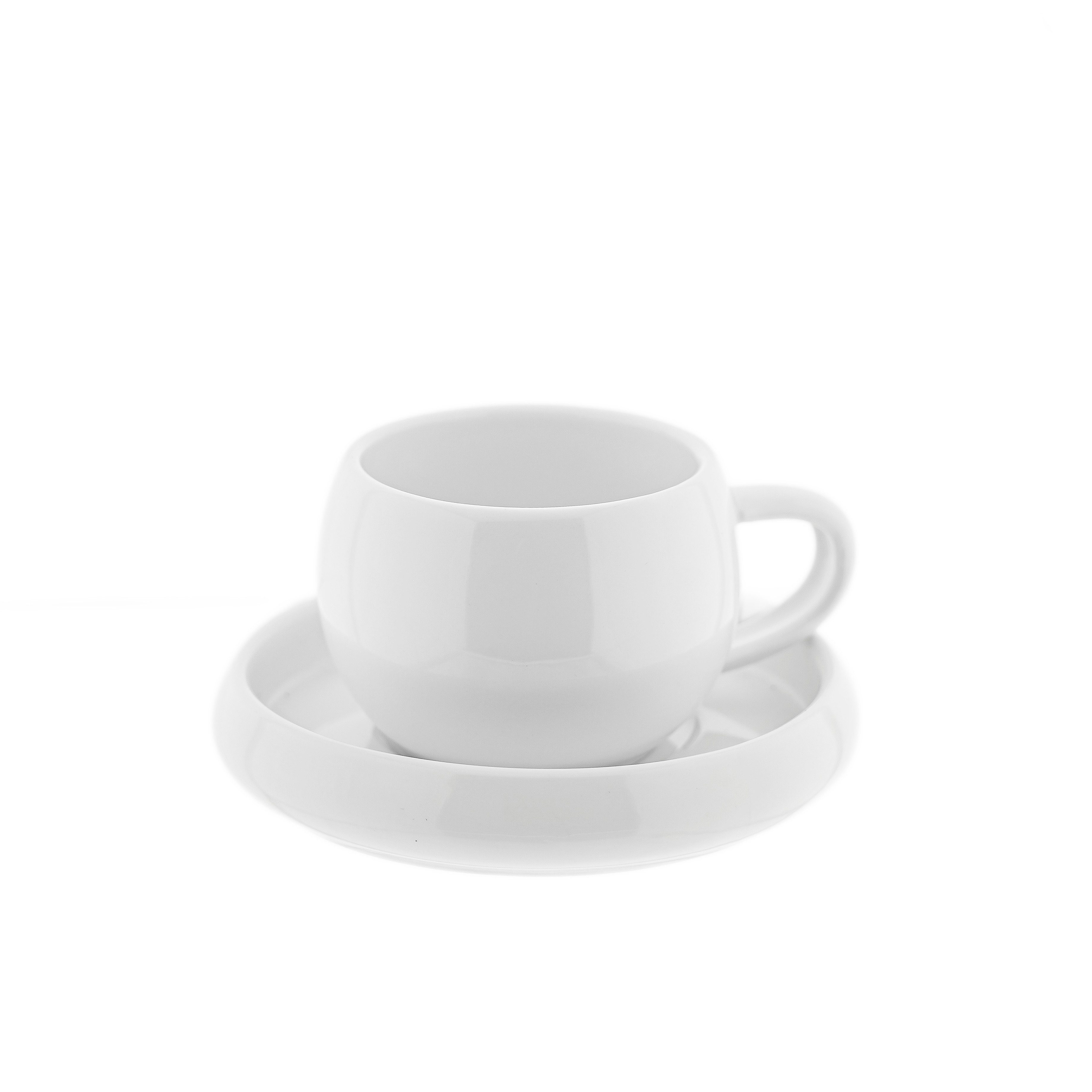 Almina Kaffeeservice Lissa Bonna Mokkatassen mit Untertellern (12-tlg), 6 Personen, Porzellan, 12-teiliges-Set
