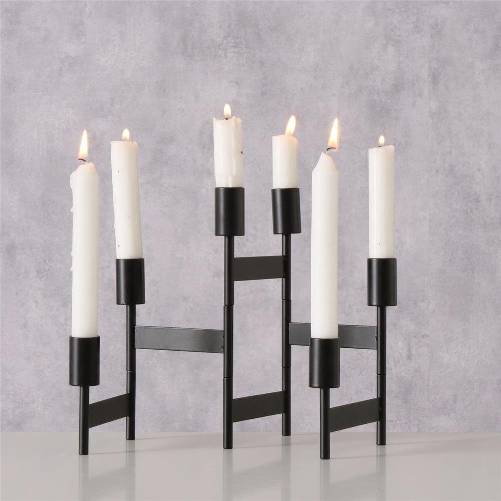 Schwarz Kalika, BOLTZE Kerzenständer 55 Kerzenleuchter cm eleganter