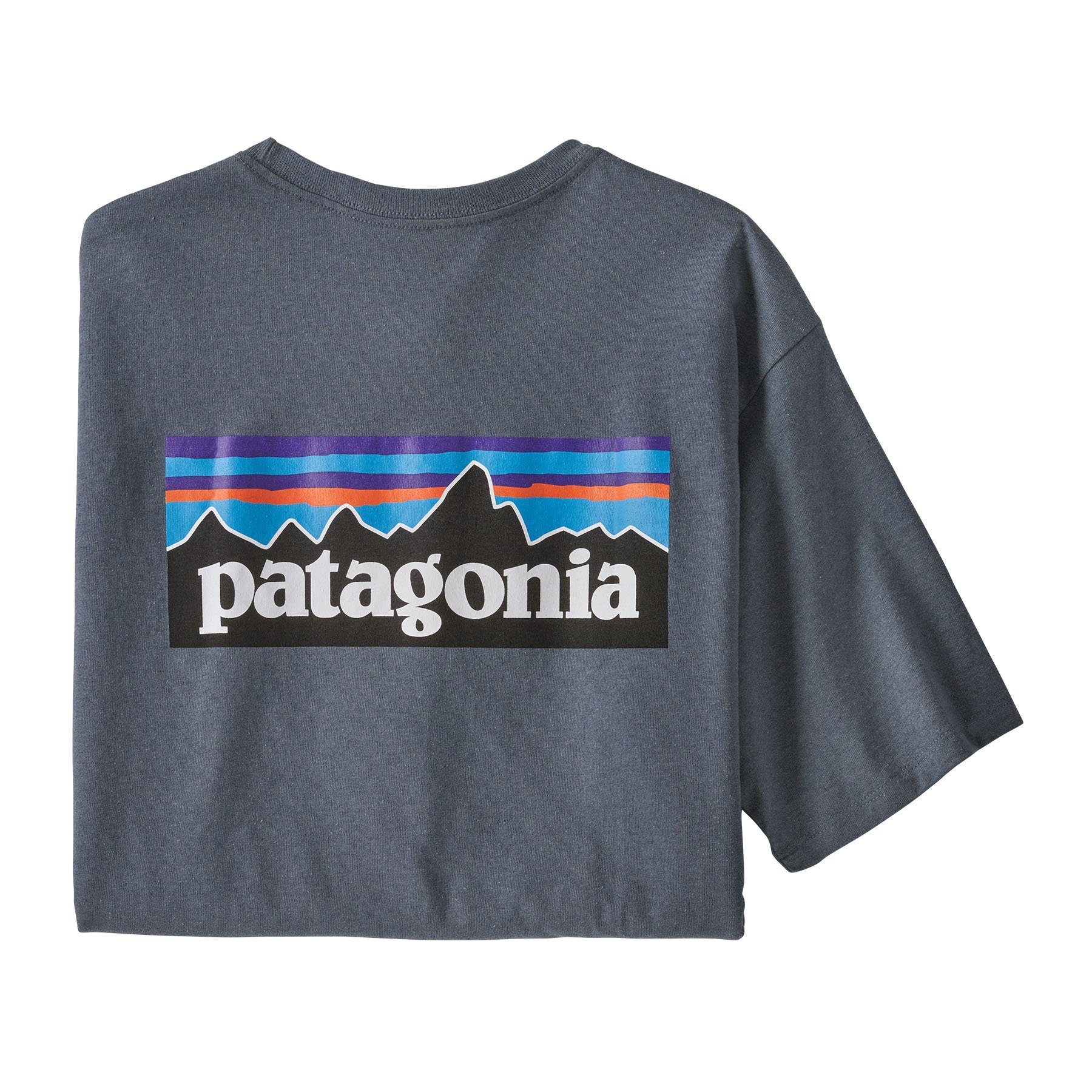 Patagonia T-Shirt Patagonia Herren T-Shirt P-6 Logo Responsibili-Tee Adult plume grey