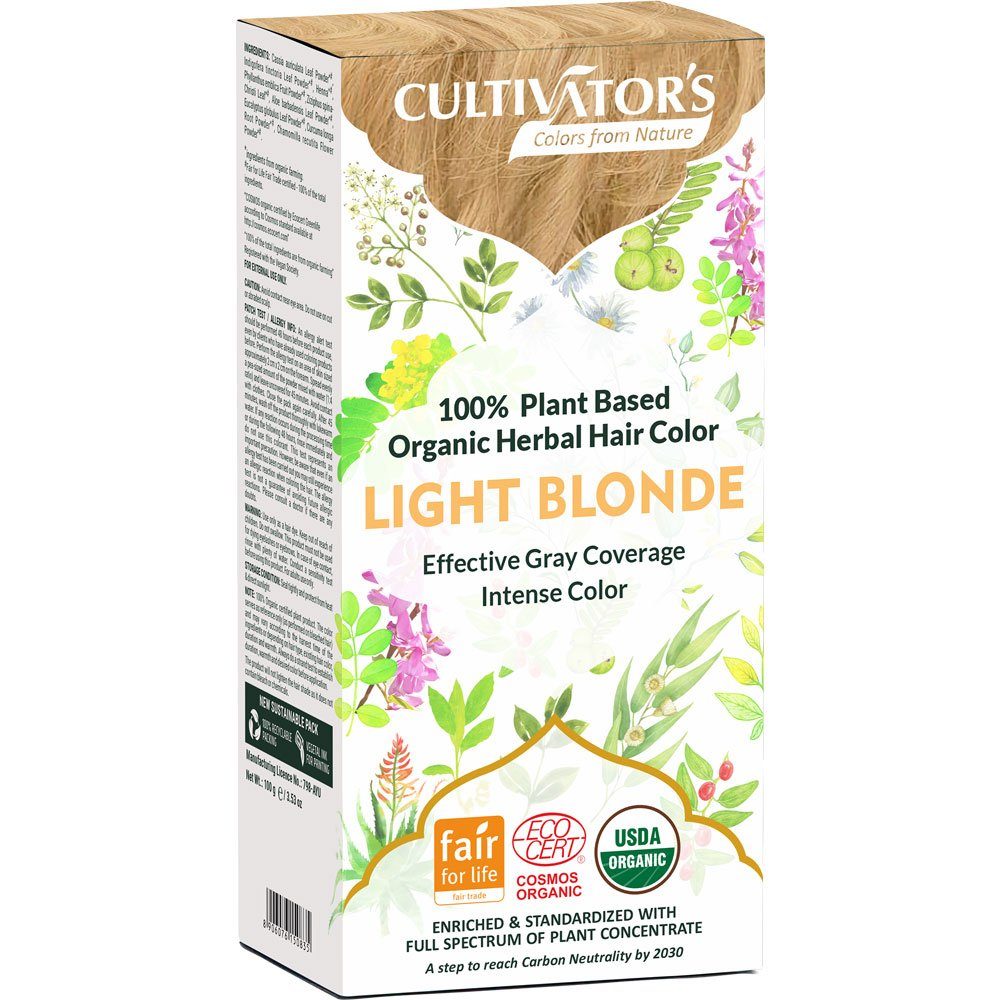 Cultivators Haarfarbe Organische Pflanzen Hellblond, Blond, 100 g