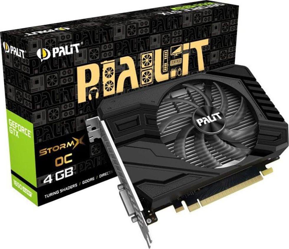 Palit GTX 1650 Super GTX 1650 Super StormX OC Grafikkarte (4 GB, GDDR6,  NVIDIA Ansel, NVIDIA Highlights, Game Ready Drivers)