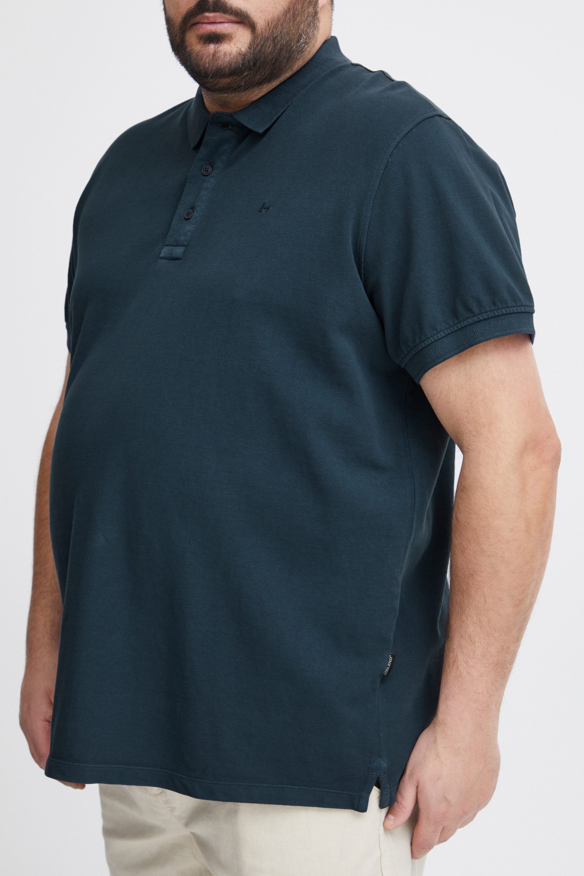 Blend Poloshirt BHBT-Shirt Big & Tall (1-tlg) Basic Poloshirt mit Stickerei in großen Größen