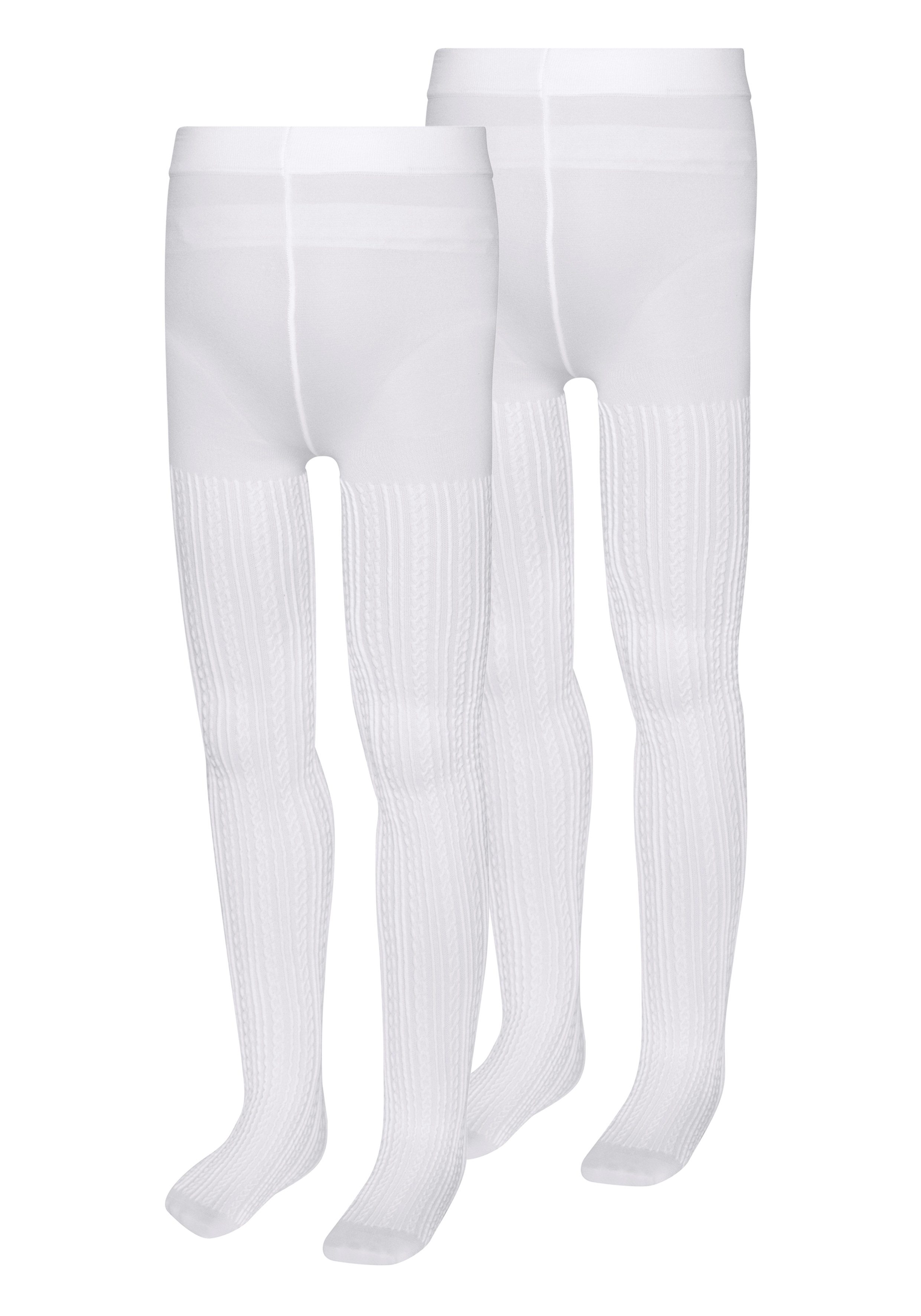H.I.S Feinstrumpfhose für Mädchen (Packung 2 St. Gr. 92/98 bis 140/146) mit Zopfmuster – Bild 5 von 5