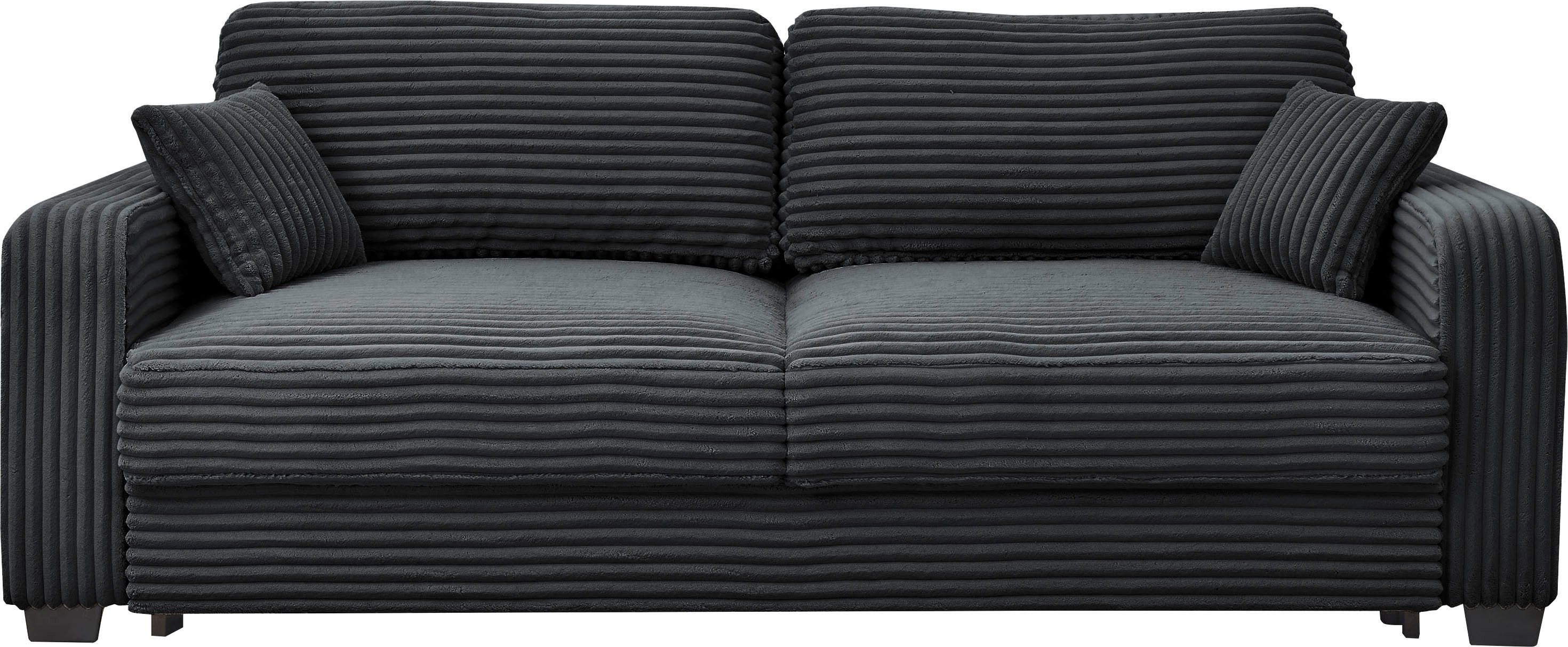 ED EXCITING DESIGN Schlafsofa "Carrara", mit Bettkasten & 2 Zierkissen günstig online kaufen