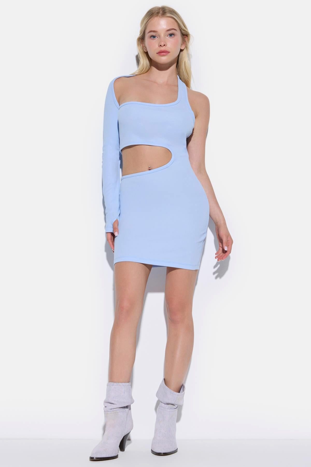 Minikleid Tief ausgeschnittenes Minikleid
