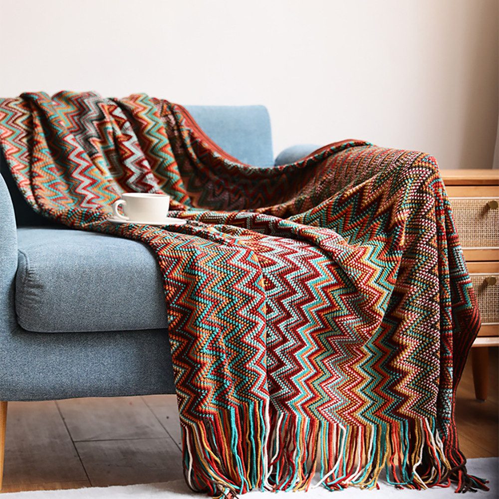 Wohndecke Kuscheldecke Sofadecke Wohndecke Strickdecke Couchdecke, günstig online kaufen