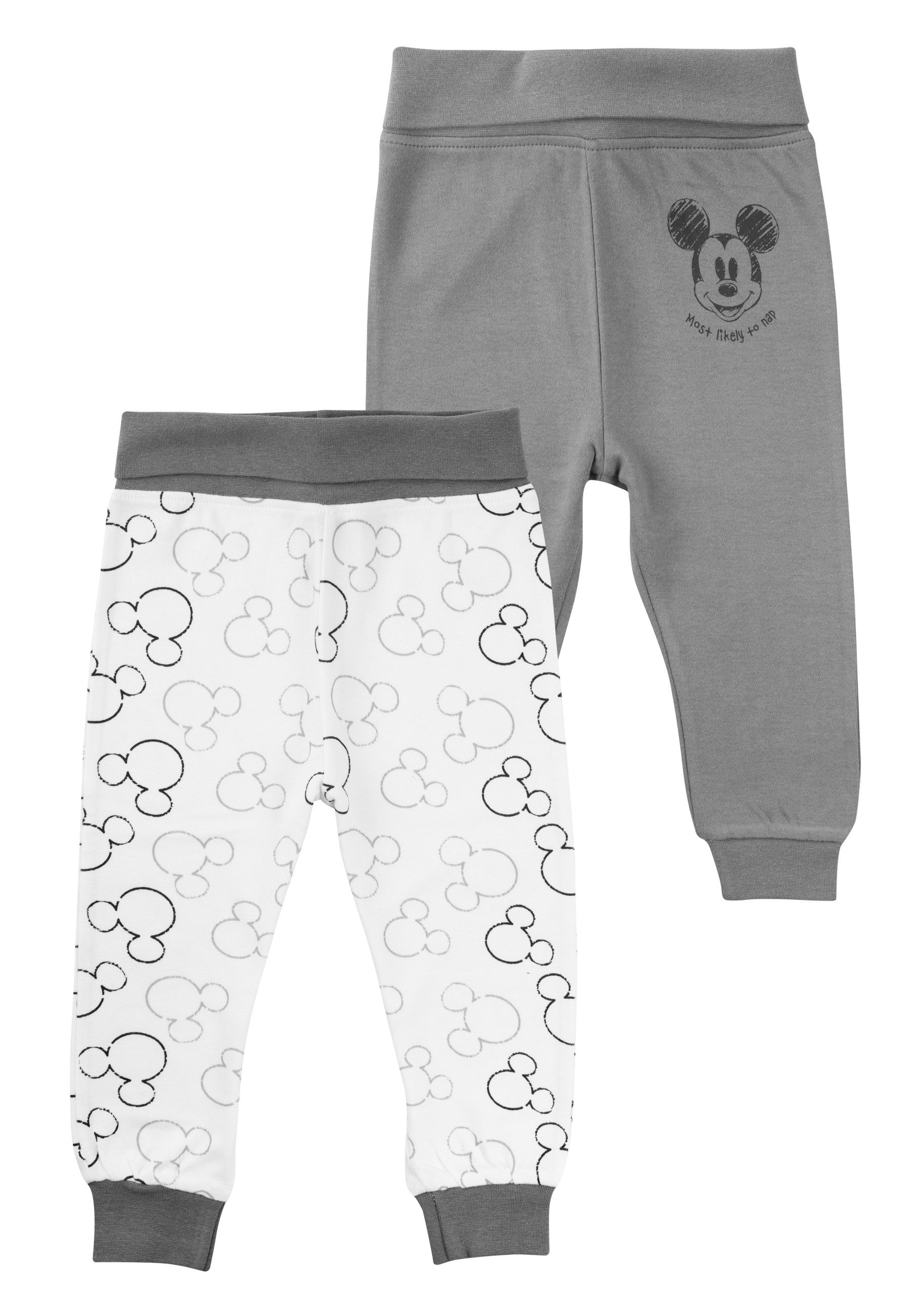 United Labels® Stoffhose Disney Mickey Mouse Baby Hose Babyhose Babykleidung (2er Pack)
