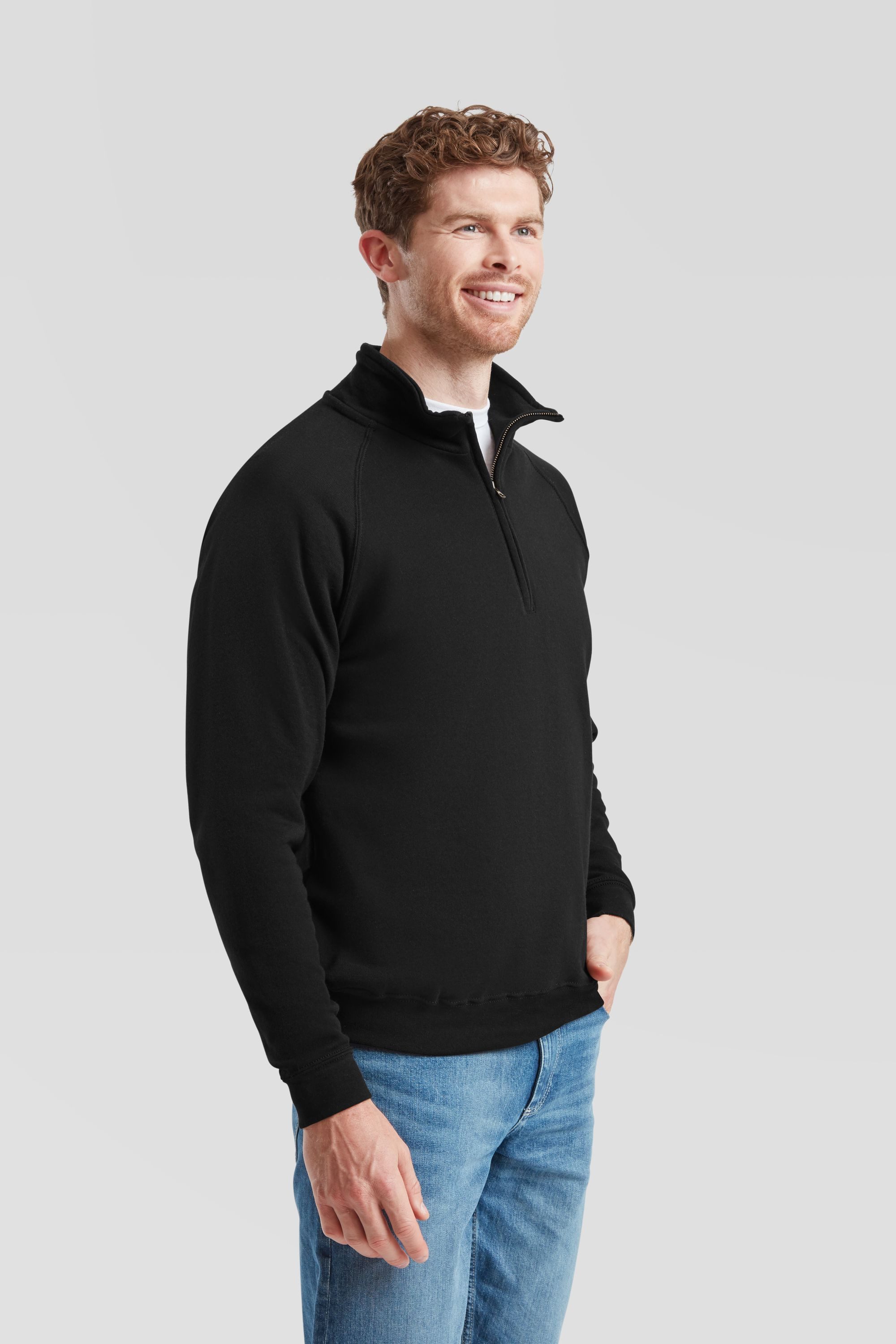 Fruit of the Loom Sweatshirt Fruit of the Loom Classic Zip Neck Sweat – Bild 4 von 5