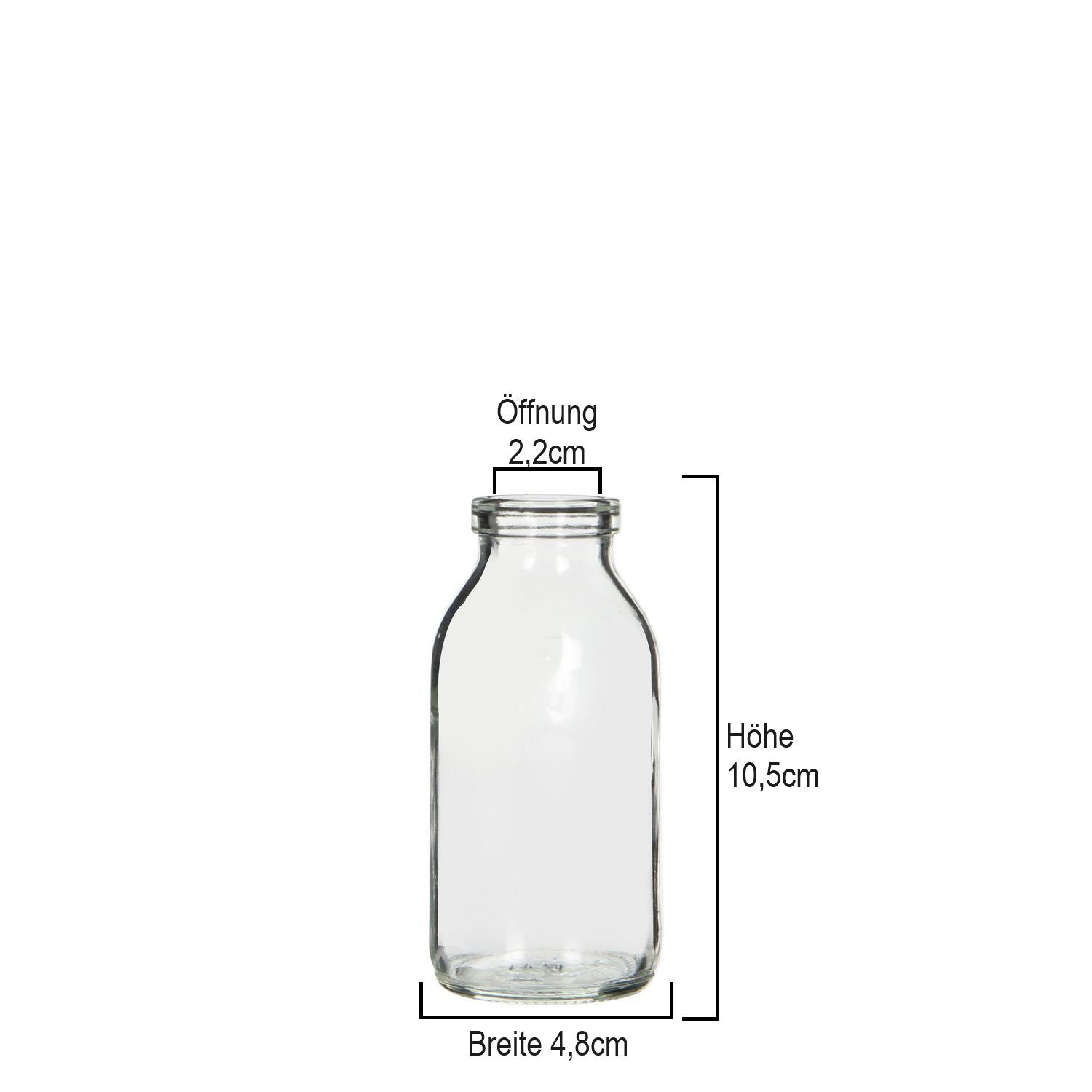 NaDeco Dekovase Glasfläschchen, 32 Stk, Größe 10,5x4,8cm Deko-Glasflaschen günstig online kaufen