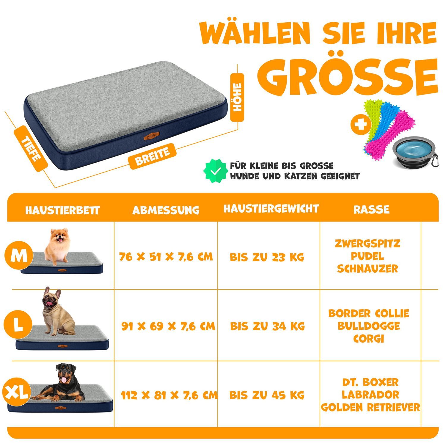Lovpet Tierbett, Hundebett orthopädisches Hundekissen Hundekorb günstig online kaufen